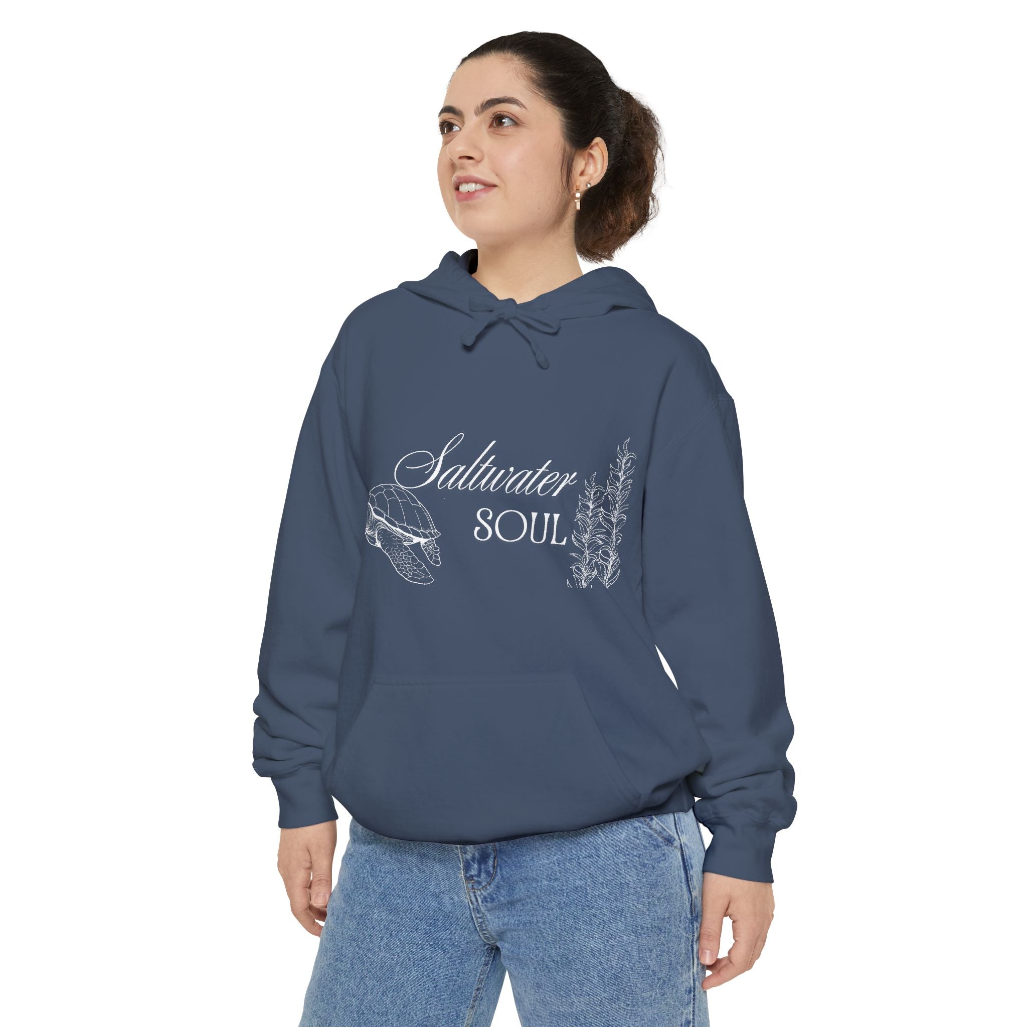 Saltwater Soul Hoodie — Garment-Dyed Coastal Pullover