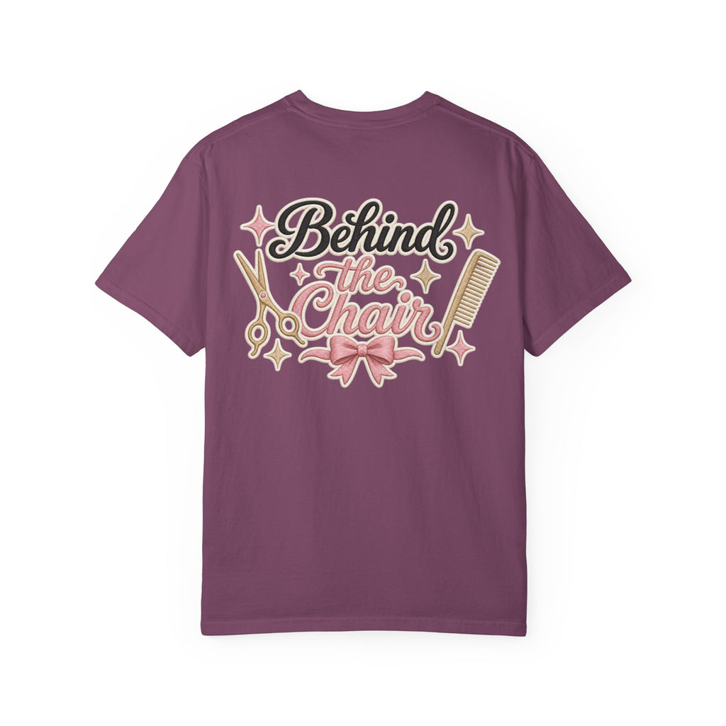 Personalizable Hairstylist Scissors and Comb T-shirt | Salon Girlie Aesthetic