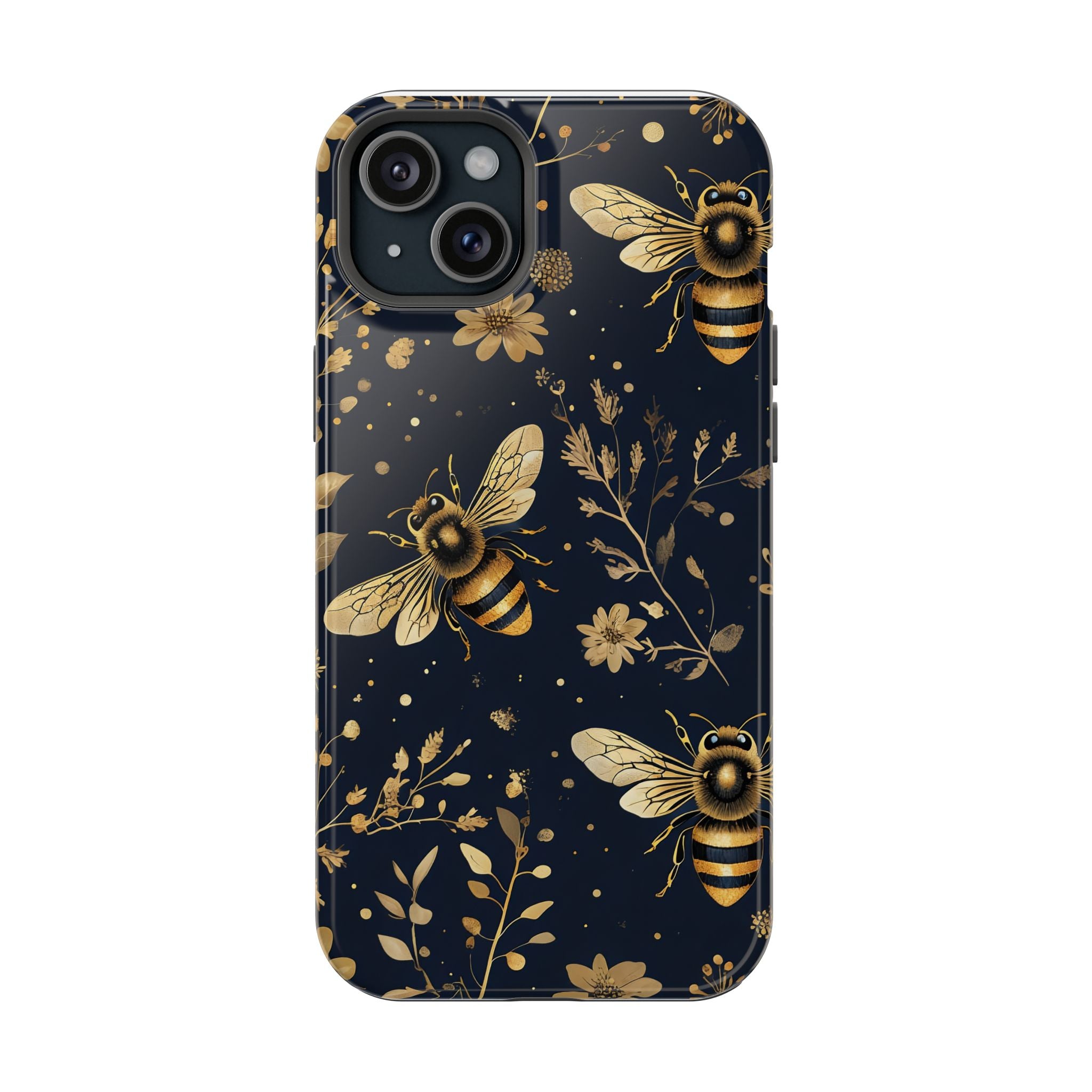 Golden Bee Phone Case — Vintage Honeybee MagSafe Tough Cover