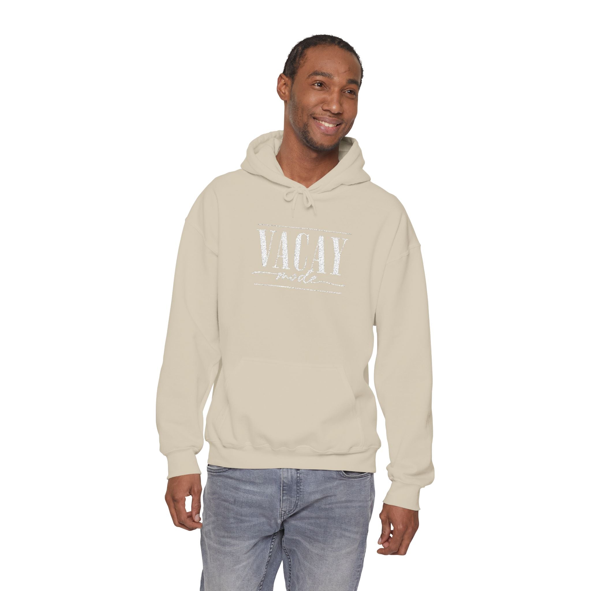 Vacay Mode Embroidered Hoodie — Vacation Travel Sweatshirt