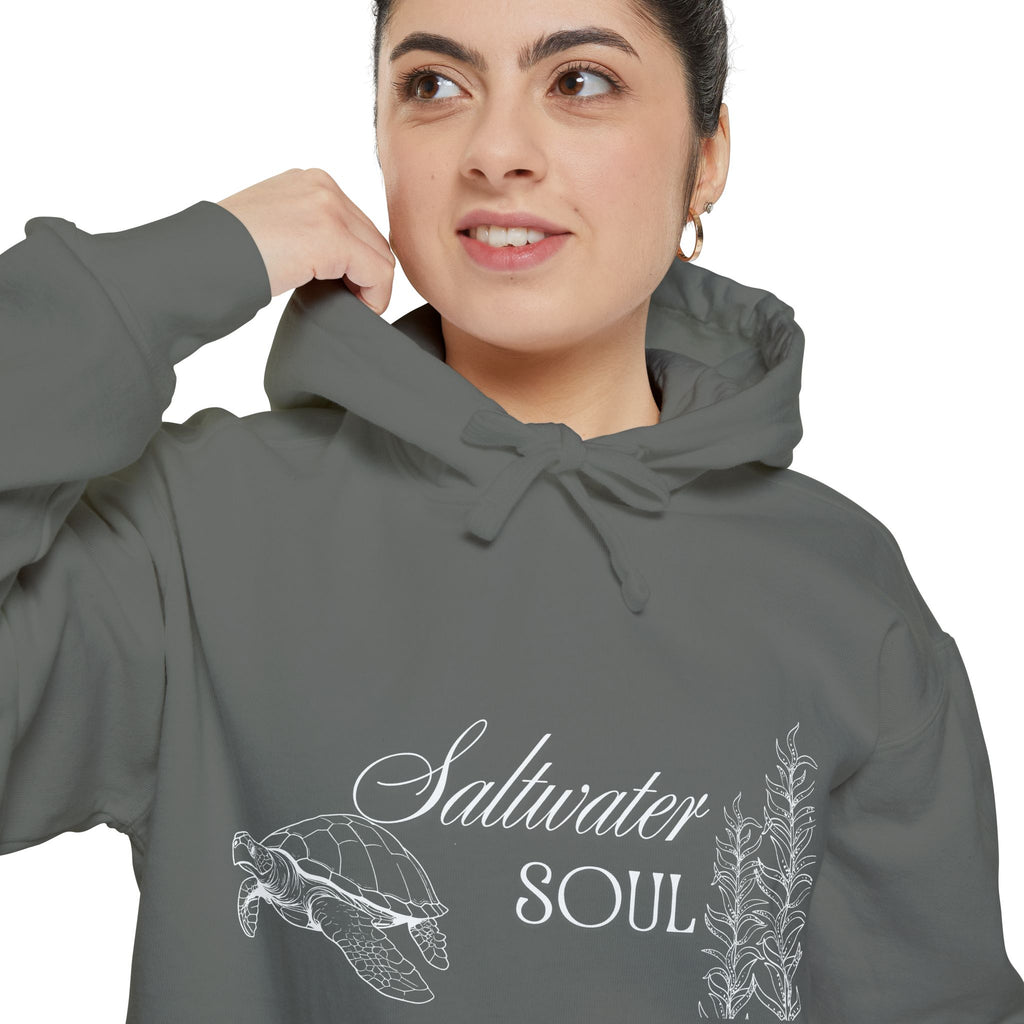 Saltwater Soul Hoodie — Garment-Dyed Coastal Pullover