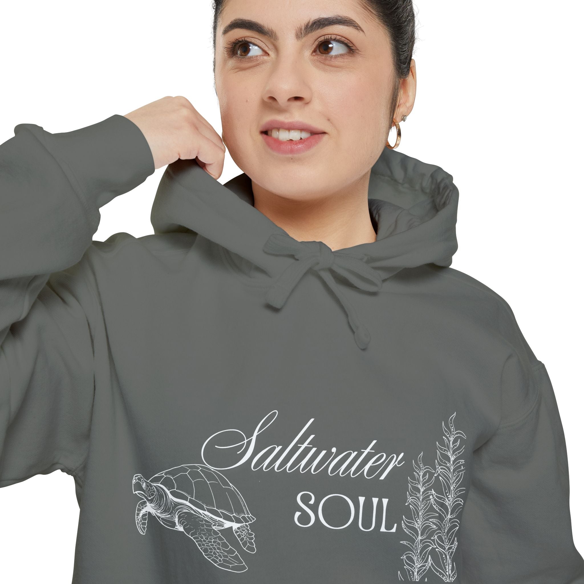 Saltwater Soul Hoodie — Garment-Dyed Coastal Pullover