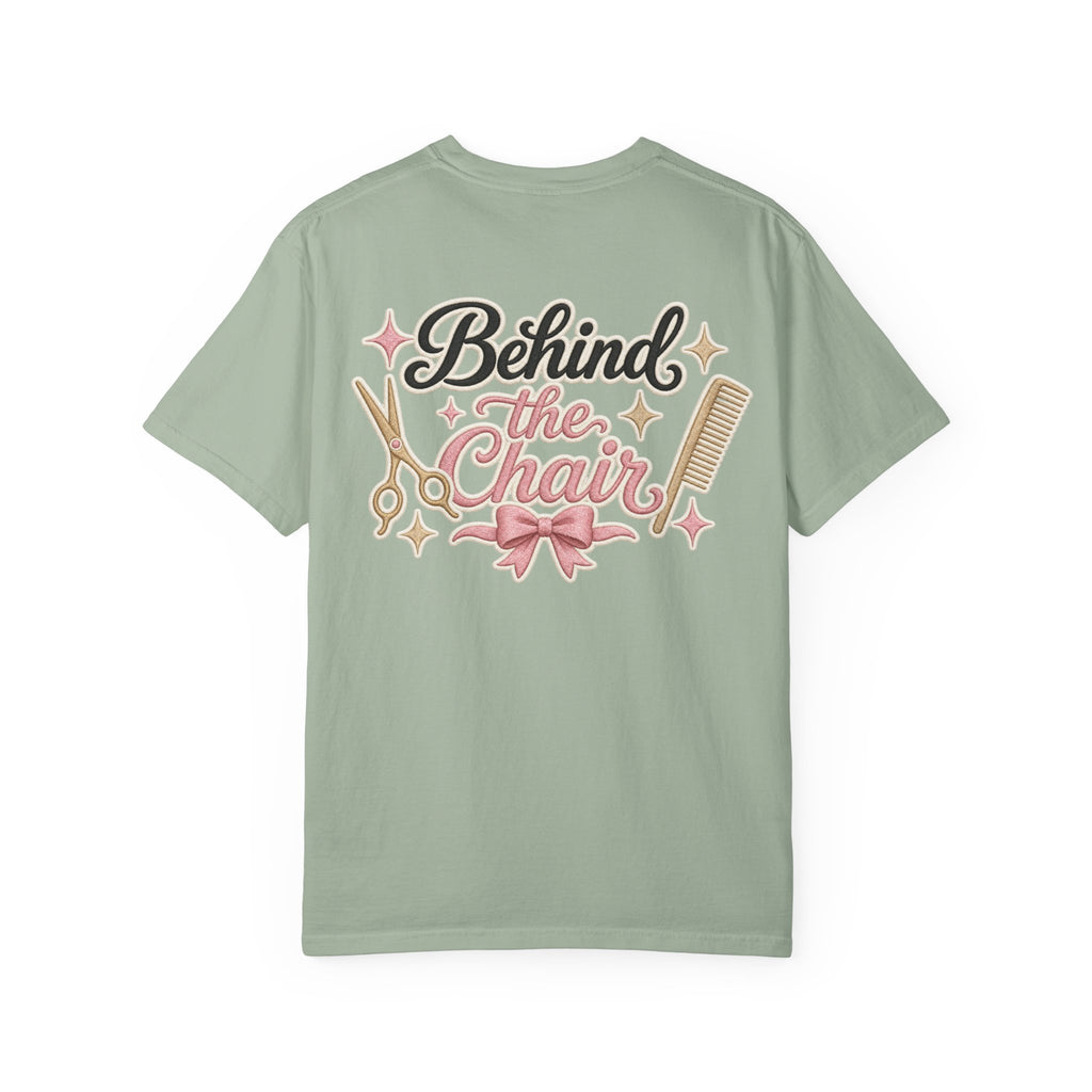 Personalizable Hairstylist Scissors and Comb T-shirt | Salon Girlie Aesthetic