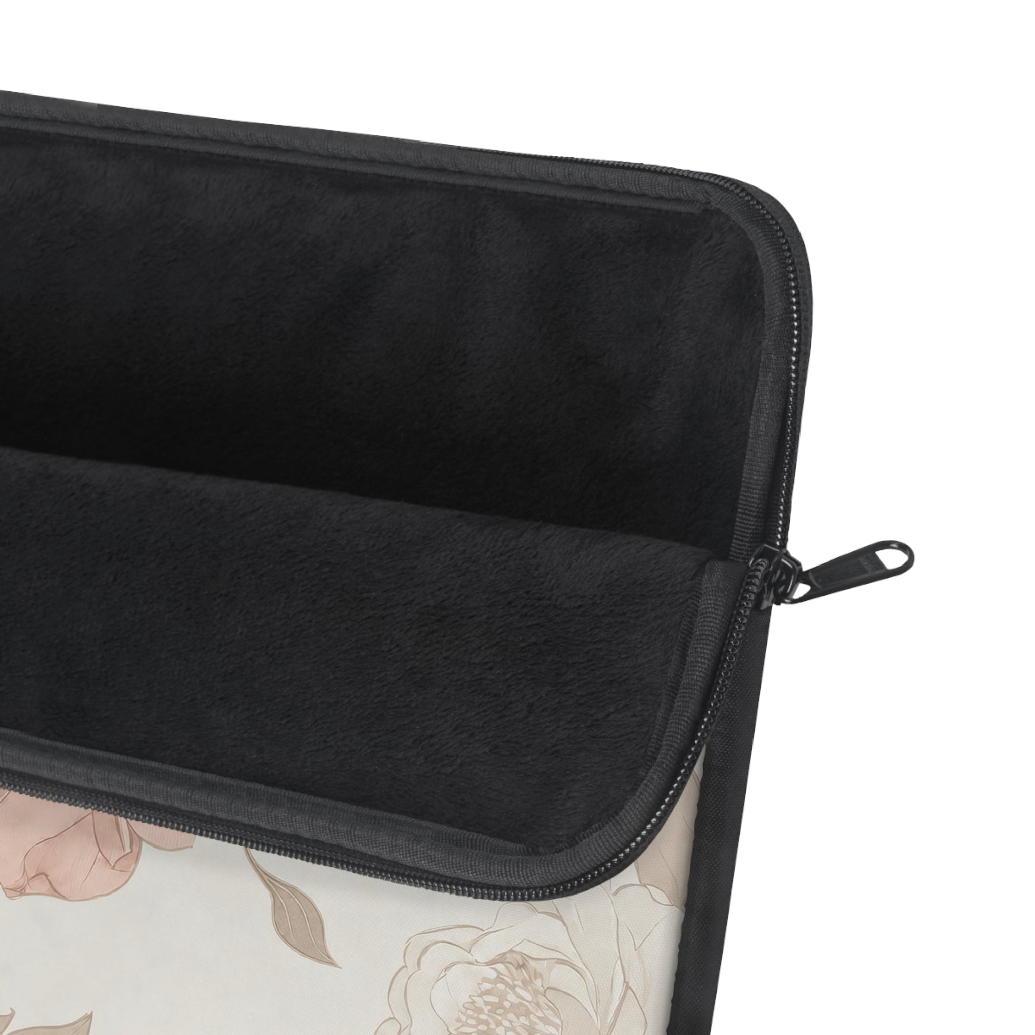 Floral Vintage Laptop Sleeve — Blush Rose Print Protective Case