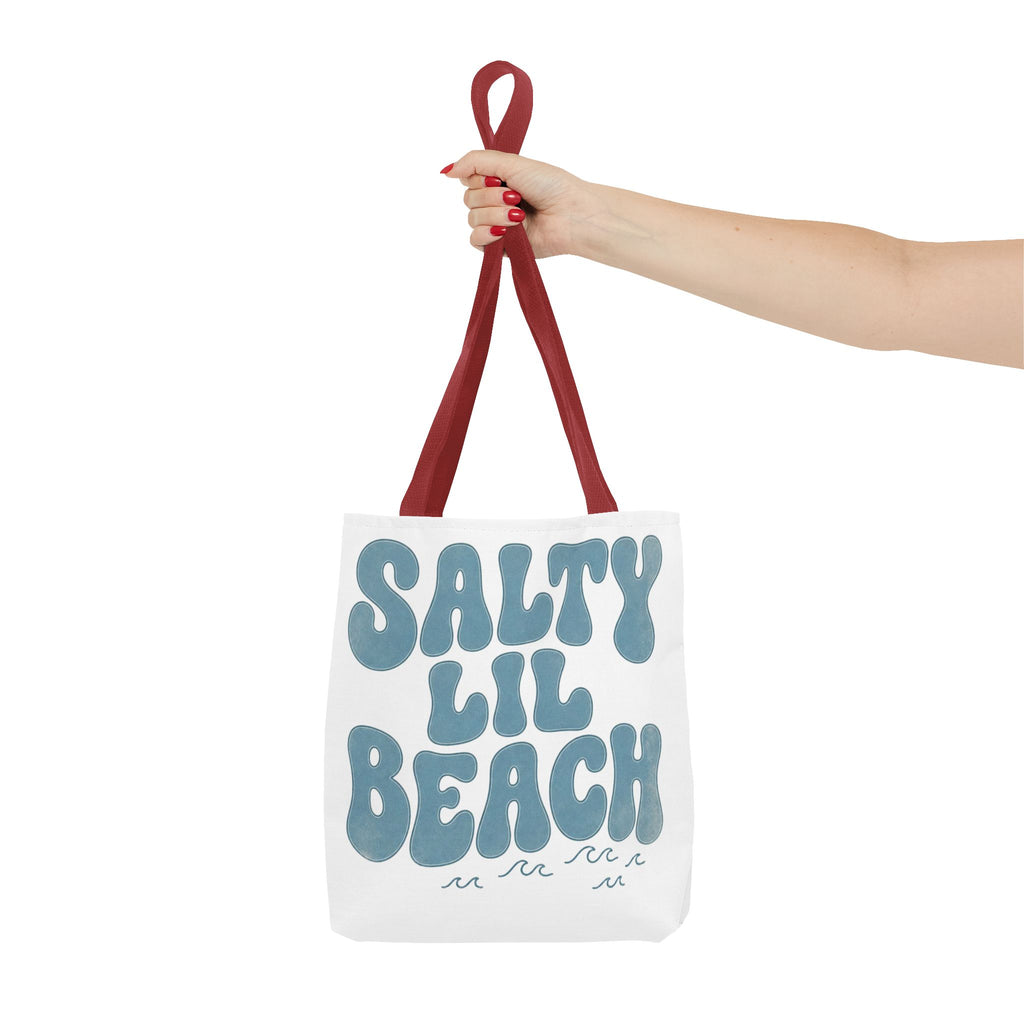 Salty Lil Beach Tote Bag | All-Over Print