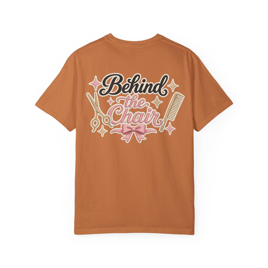 Personalizable Hairstylist Scissors and Comb T-shirt | Salon Girlie Aesthetic