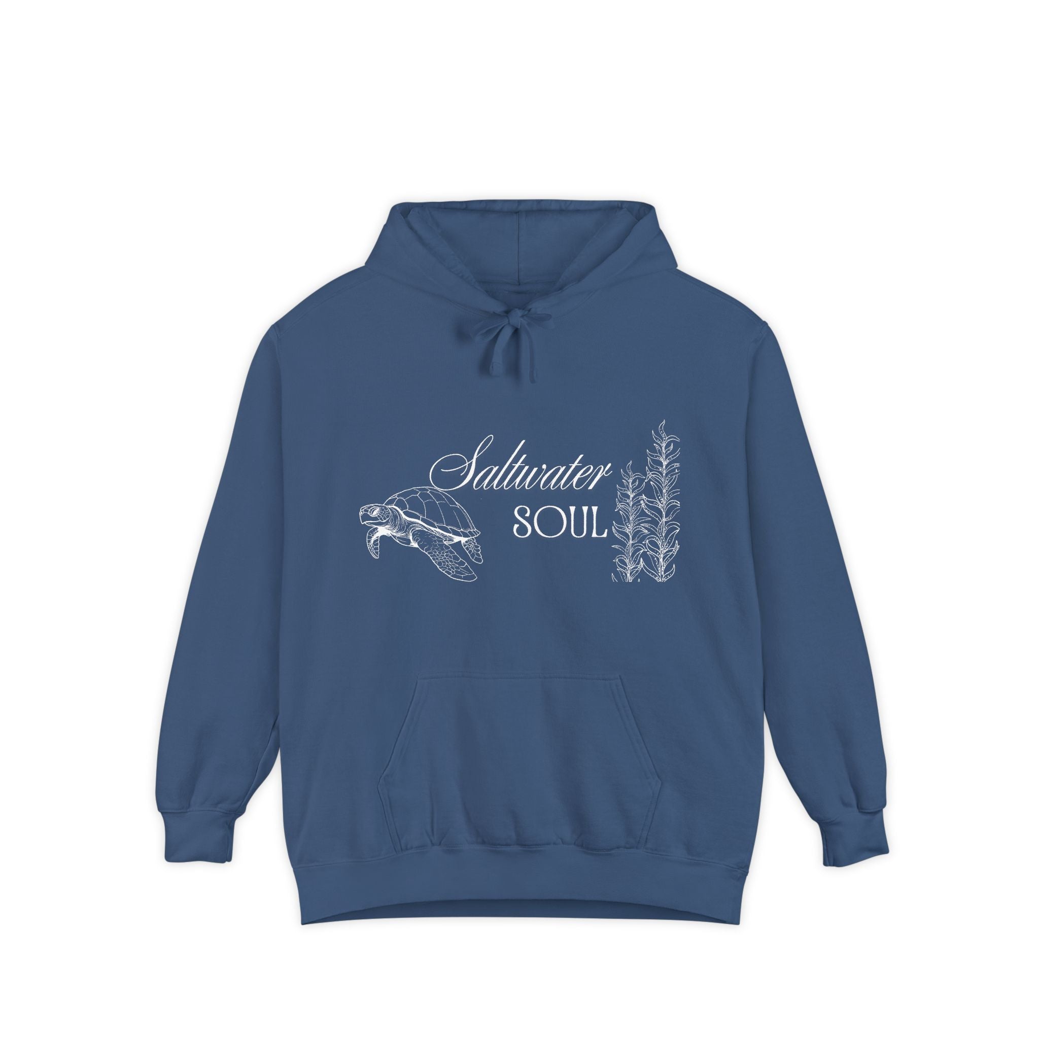 Saltwater Soul Hoodie — Garment-Dyed Coastal Pullover