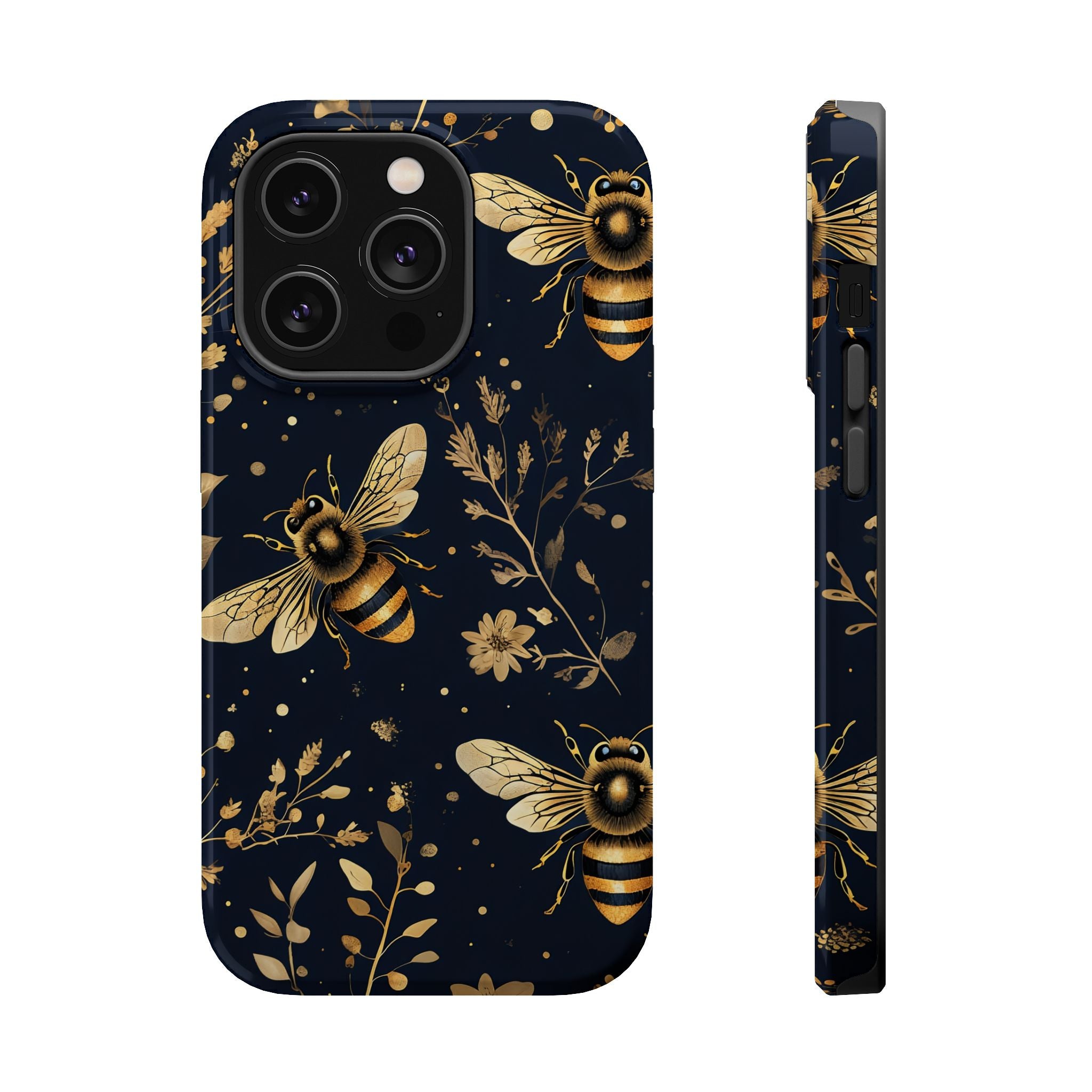 Golden Bee Phone Case — Vintage Honeybee MagSafe Tough Cover