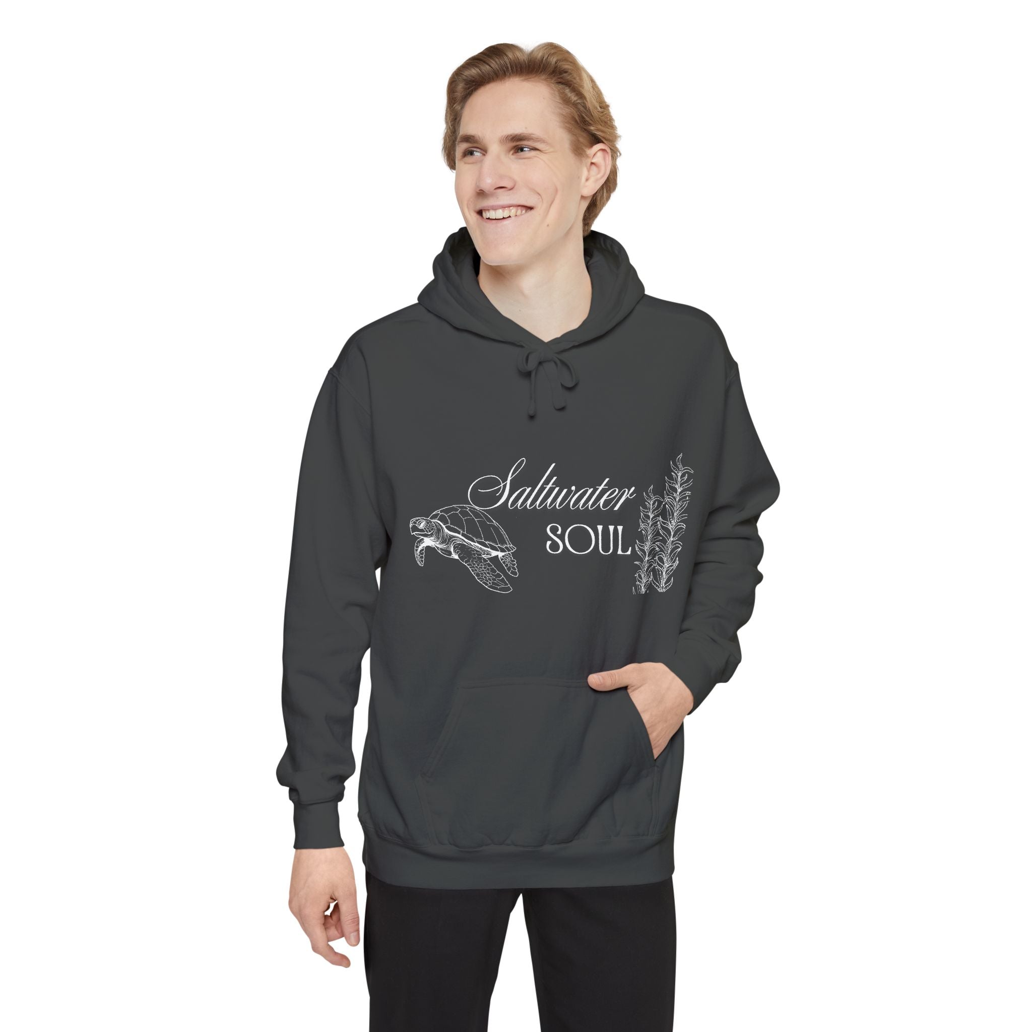 Saltwater Soul Hoodie — Garment-Dyed Coastal Pullover