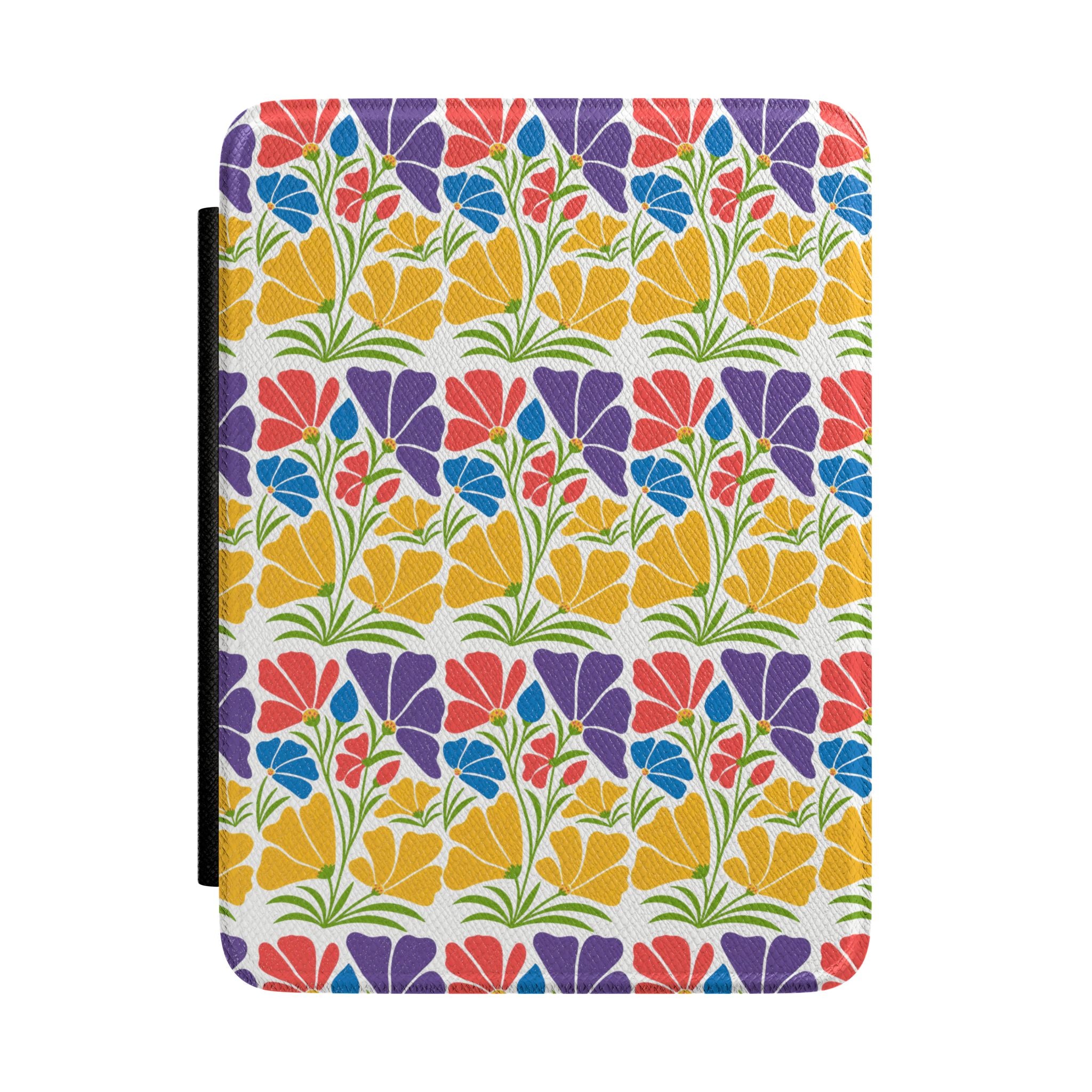 Colorful Retro Floral Kindle Paperwhite Case | Bright Garden E-Reader Cover