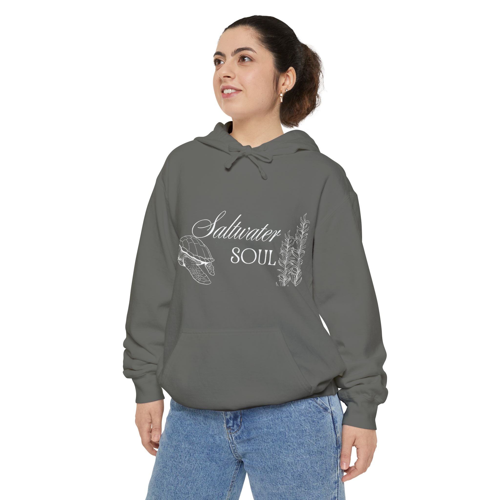 Saltwater Soul Hoodie — Garment-Dyed Coastal Pullover