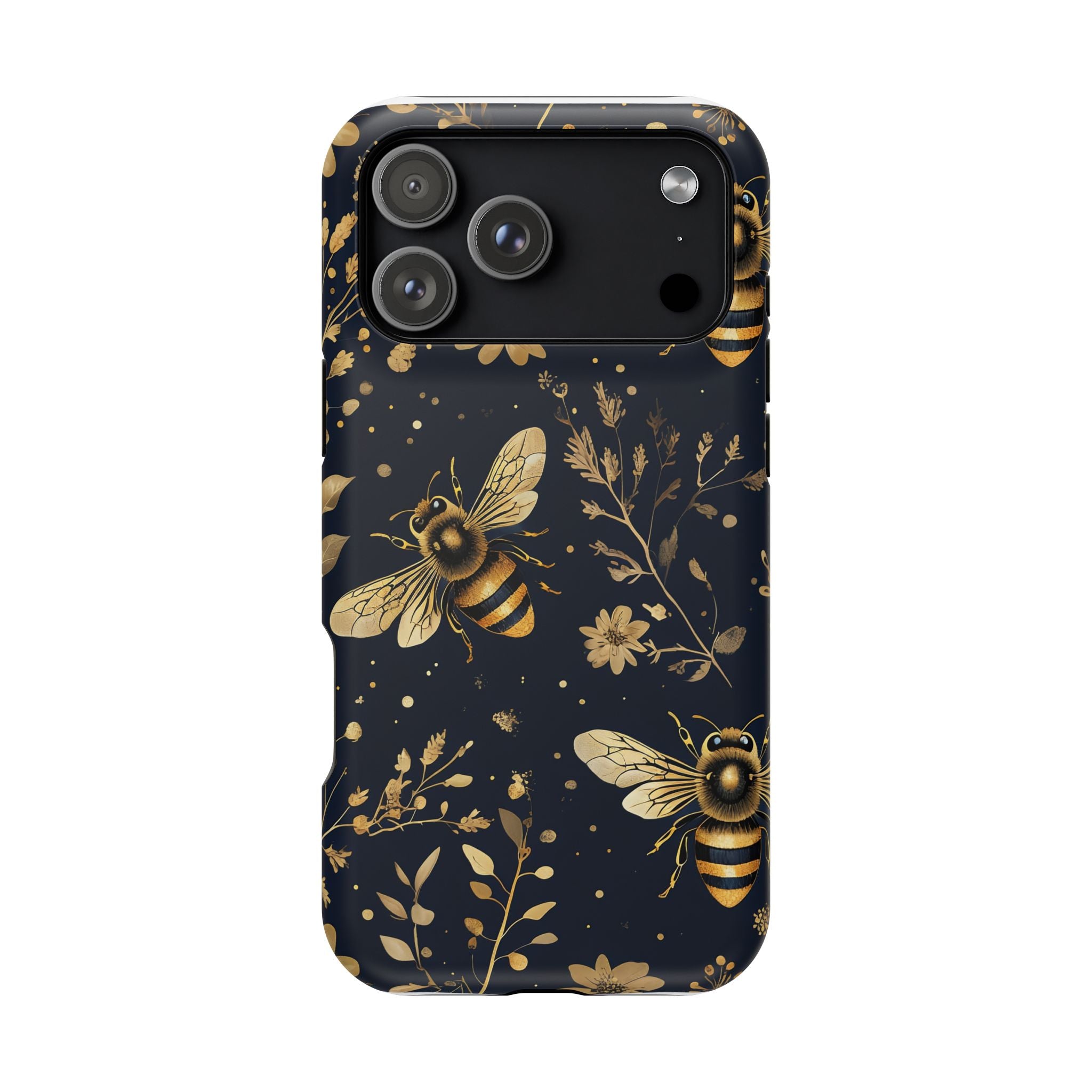 Golden Bee Phone Case — Vintage Honeybee MagSafe Tough Cover
