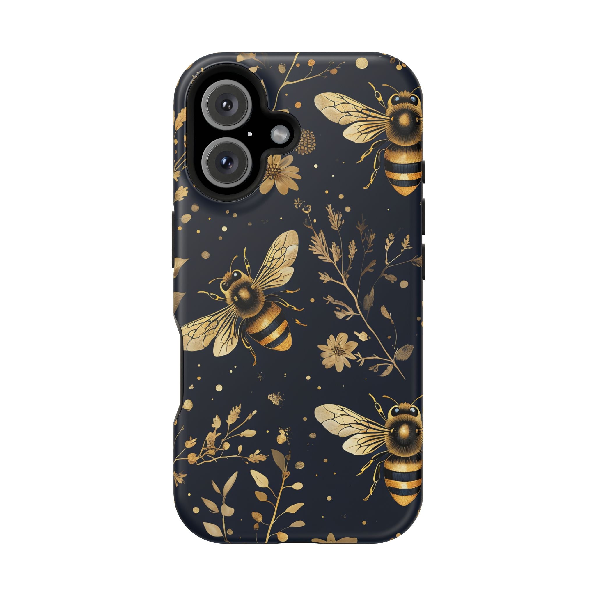 Golden Bee Phone Case — Vintage Honeybee MagSafe Tough Cover