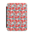 Coral Floral Kindle Paperwhite Case | Retro Botanical E-Reader Cover