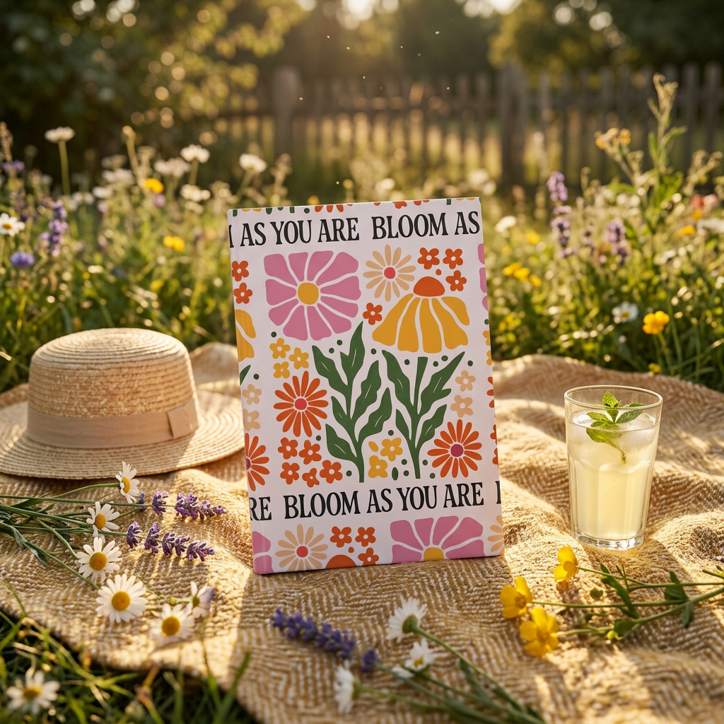 Bloom As You Are Hardcover Journal | Floral Notebook for Journaling, Planning & Creativity | A5, B5 & A4 Sizes