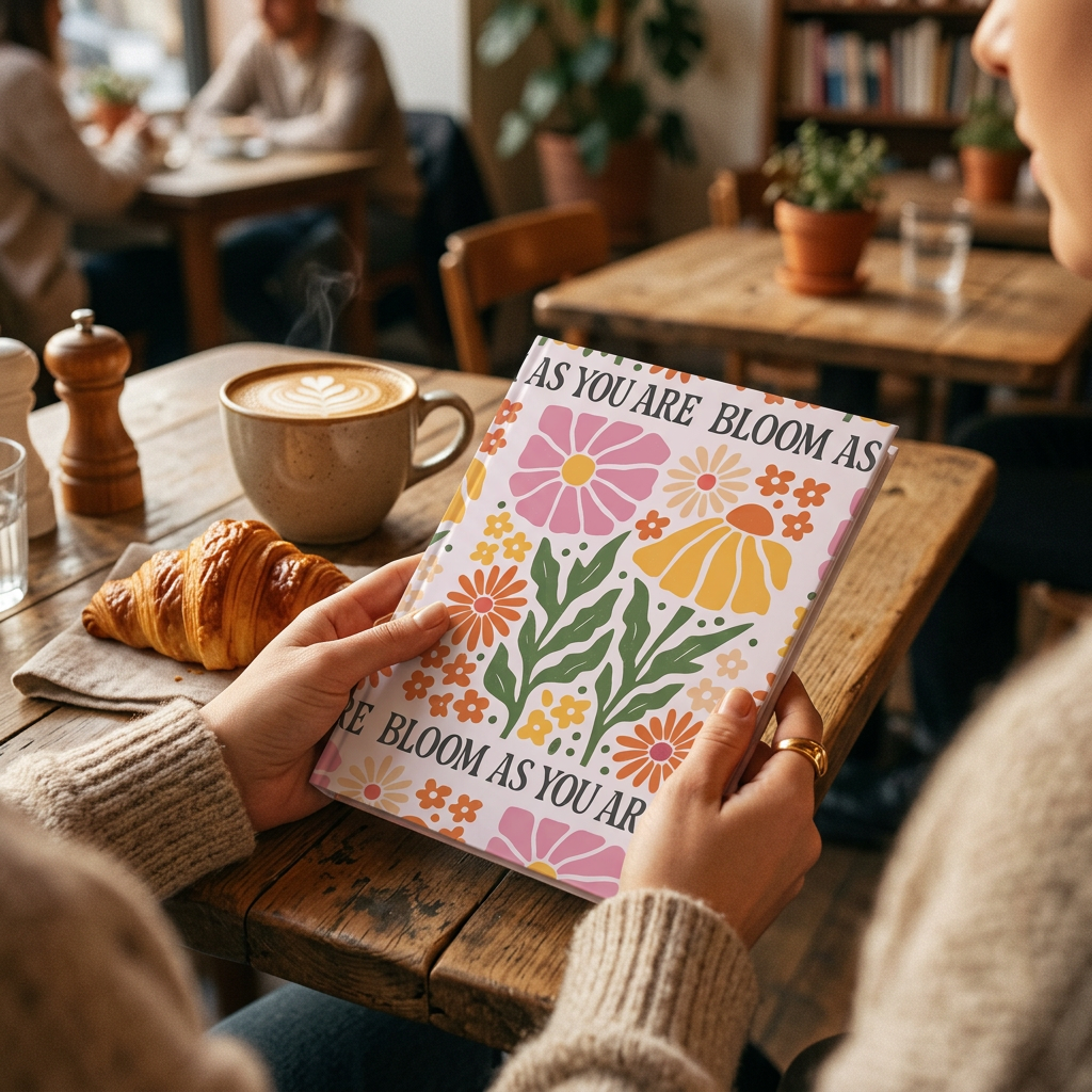 Bloom As You Are Hardcover Journal | Floral Notebook for Journaling, Planning & Creativity | A5, B5 & A4 Sizes