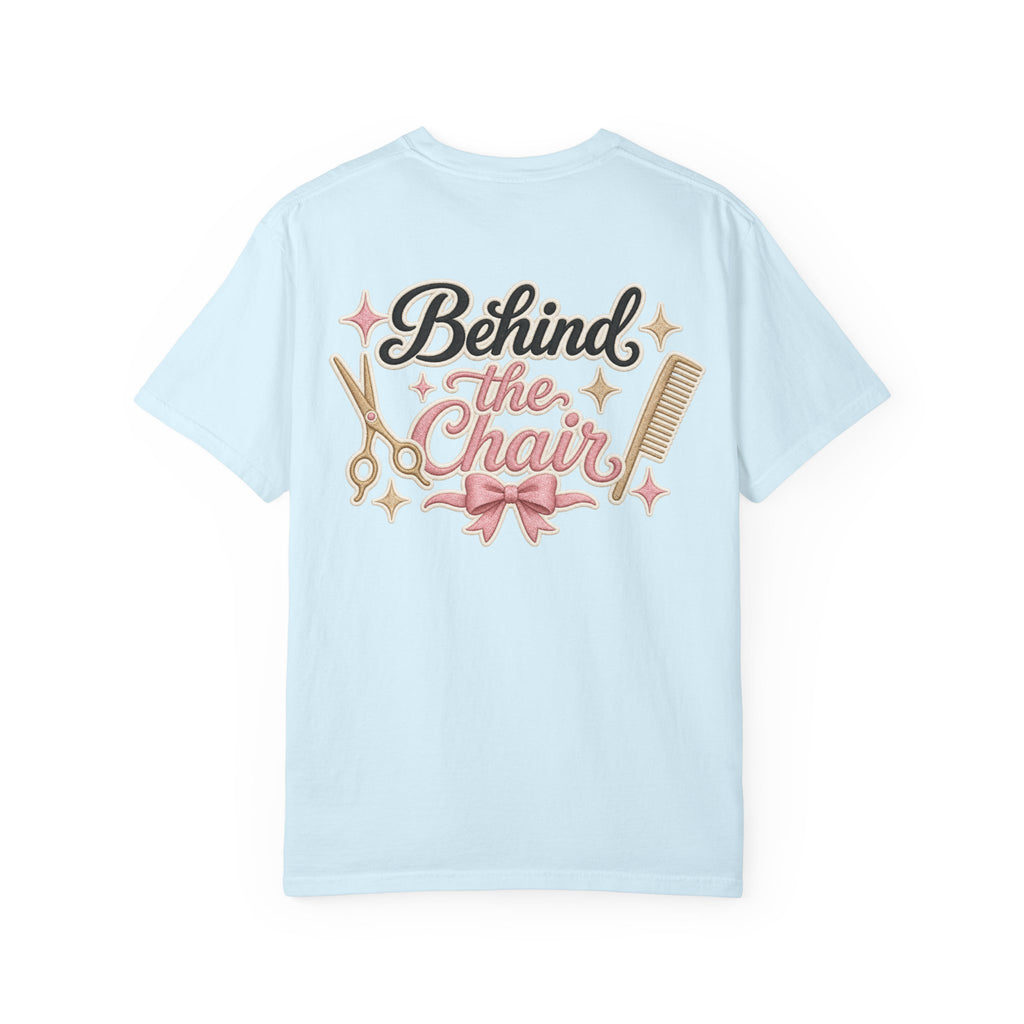 Personalizable Hairstylist Scissors and Comb T-shirt | Salon Girlie Aesthetic