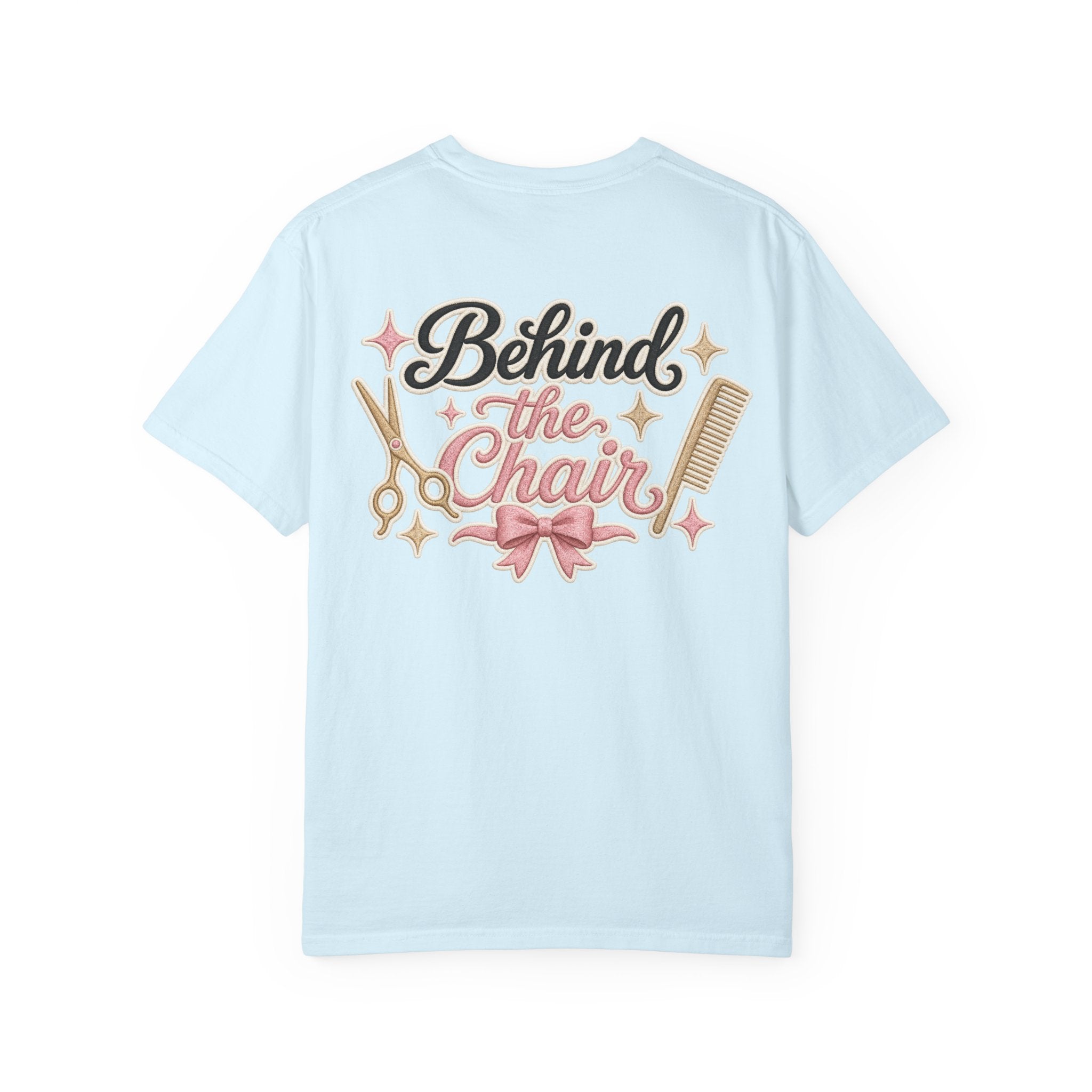 Personalizable Hairstylist Scissors and Comb T-shirt | Salon Girlie Aesthetic