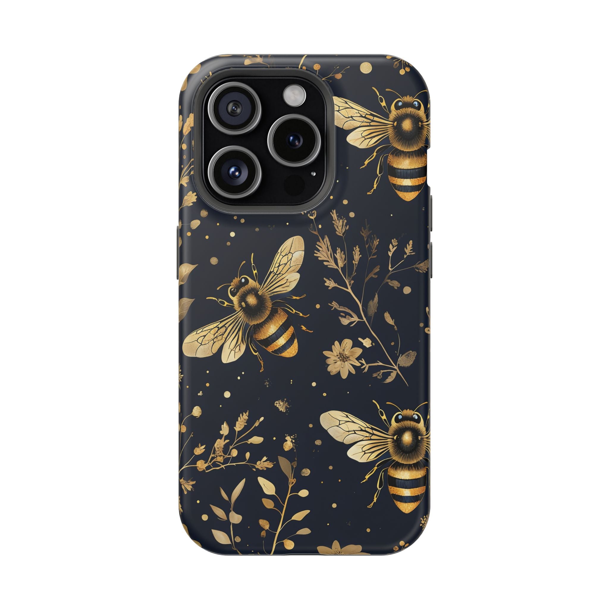 Golden Bee Phone Case — Vintage Honeybee MagSafe Tough Cover
