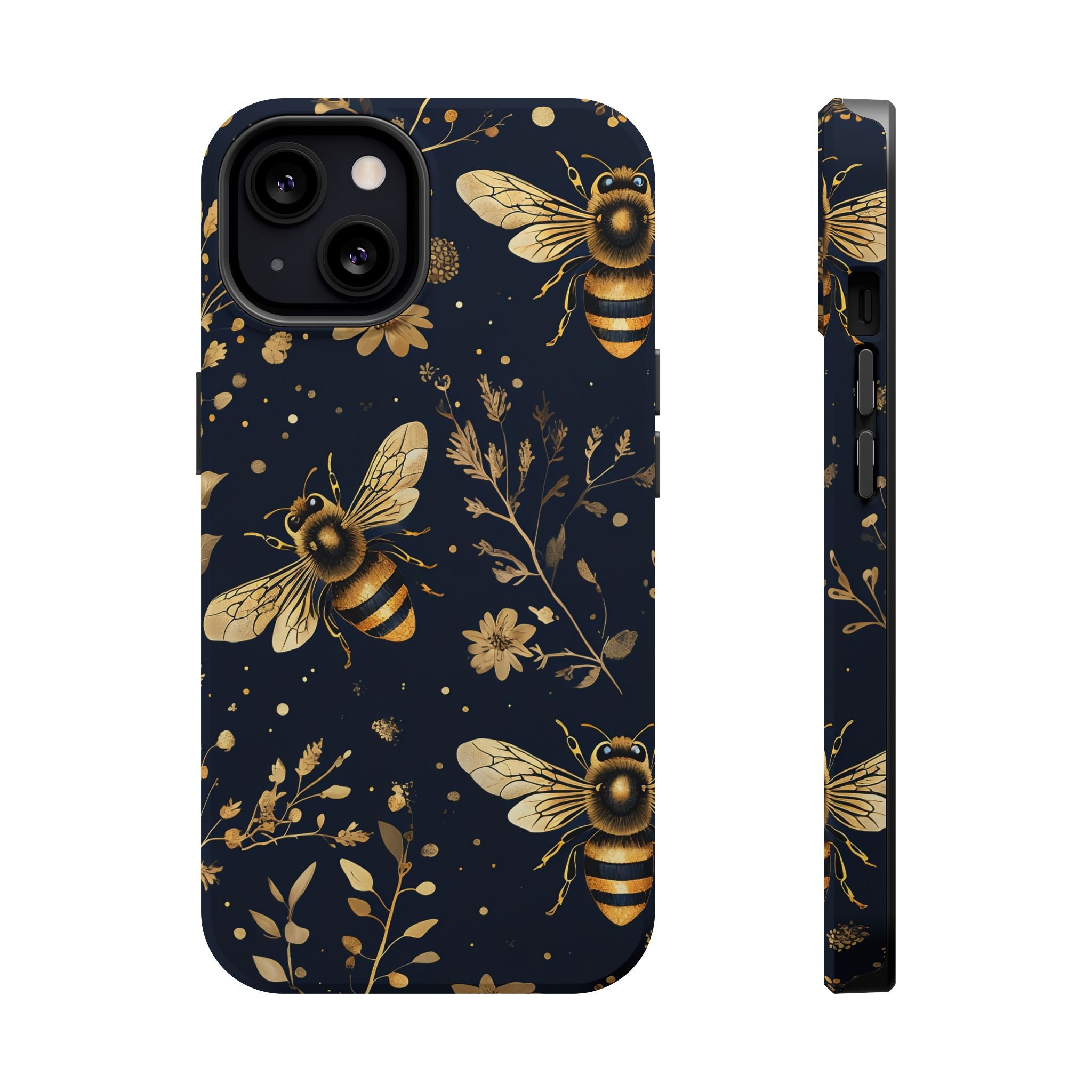 Golden Bee Phone Case — Vintage Honeybee MagSafe Tough Cover