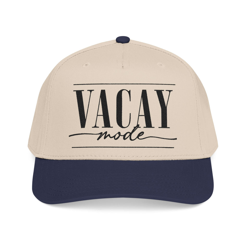 Vacay Mode Embroidered Mid-Profile Baseball Cap — Trucker Hat