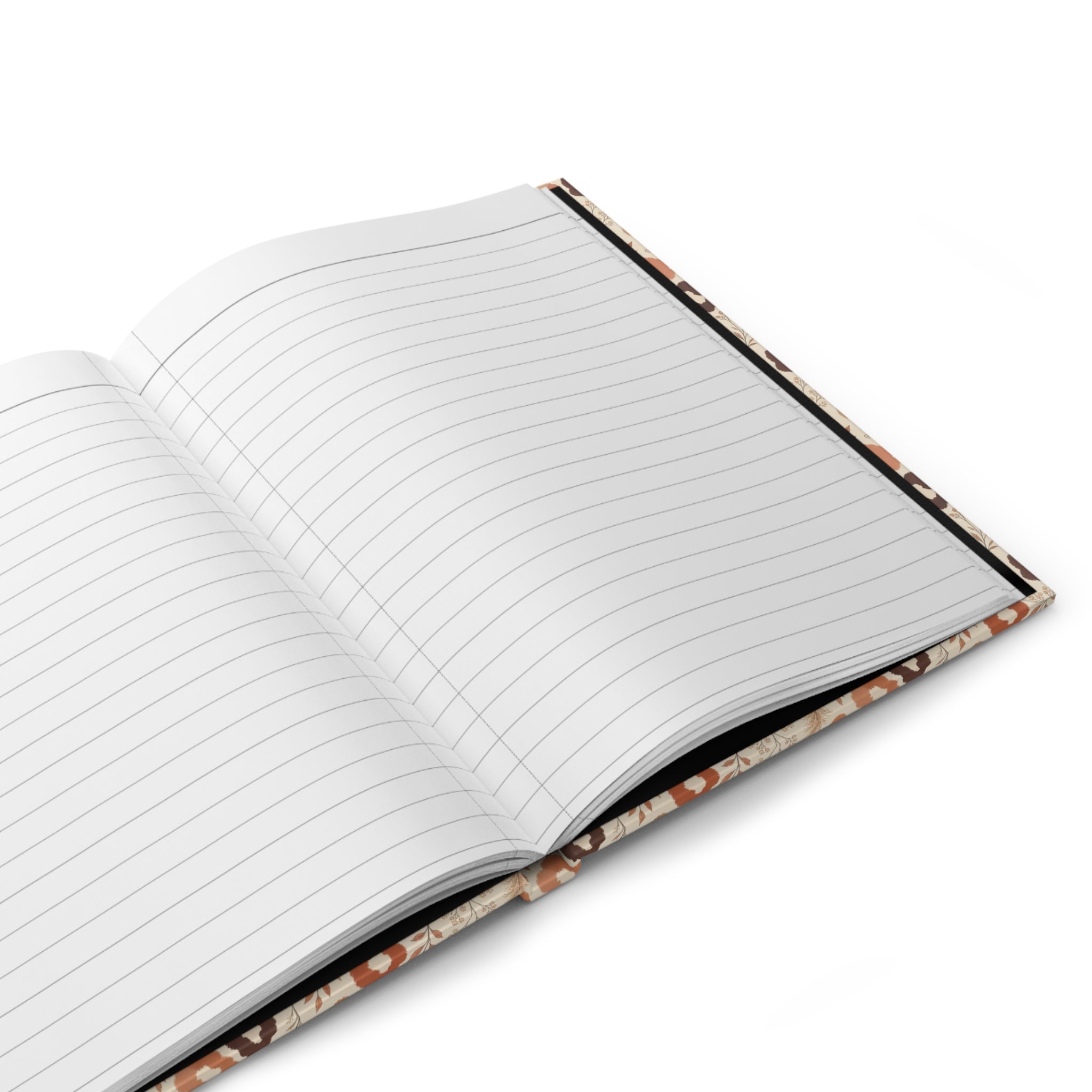 Terracotta Wildflower Hardcover Journal | Boho Neutral Floral Notebook