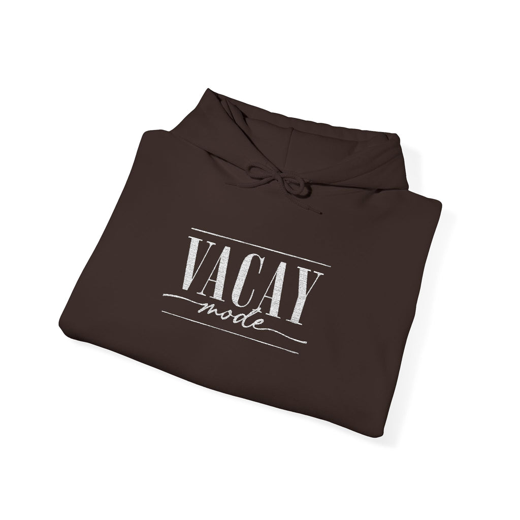 Vacay Mode Embroidered Hoodie — Vacation Travel Sweatshirt