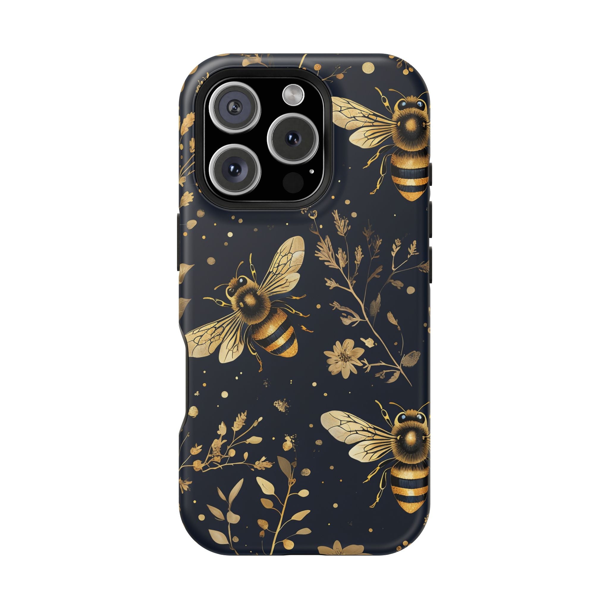 Golden Bee Phone Case — Vintage Honeybee MagSafe Tough Cover