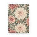 Heirloom Dahlia Garden Hardcover Journal — Vintage Botanical Notebook