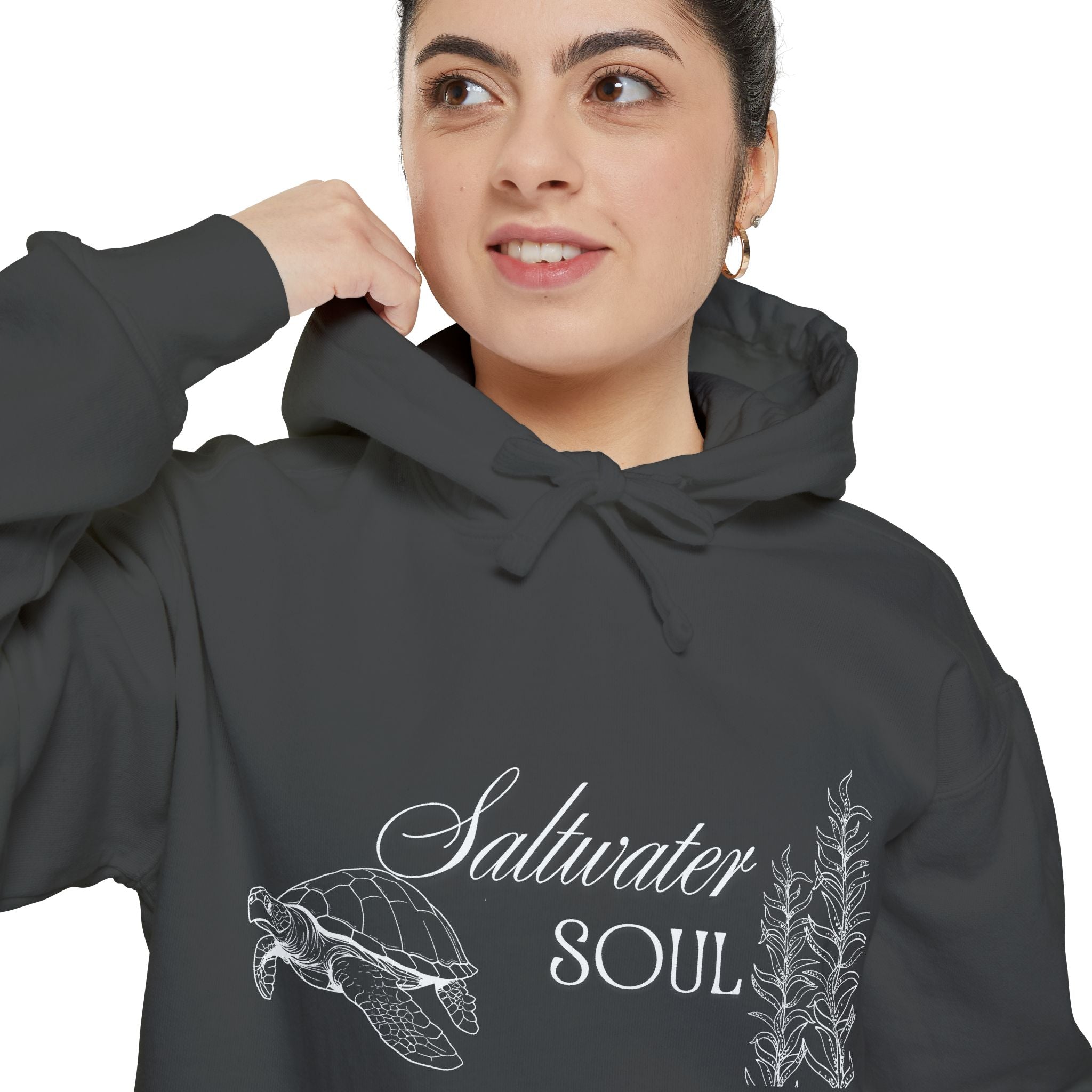 Saltwater Soul Hoodie — Garment-Dyed Coastal Pullover