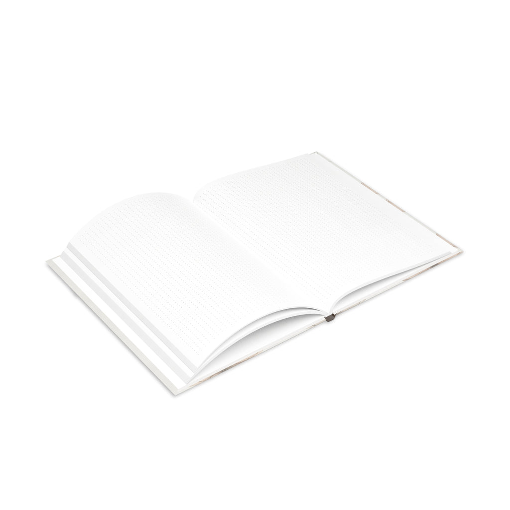 Created With a Purpose notebook | Hardcover Journal, Neutral Floral Design
