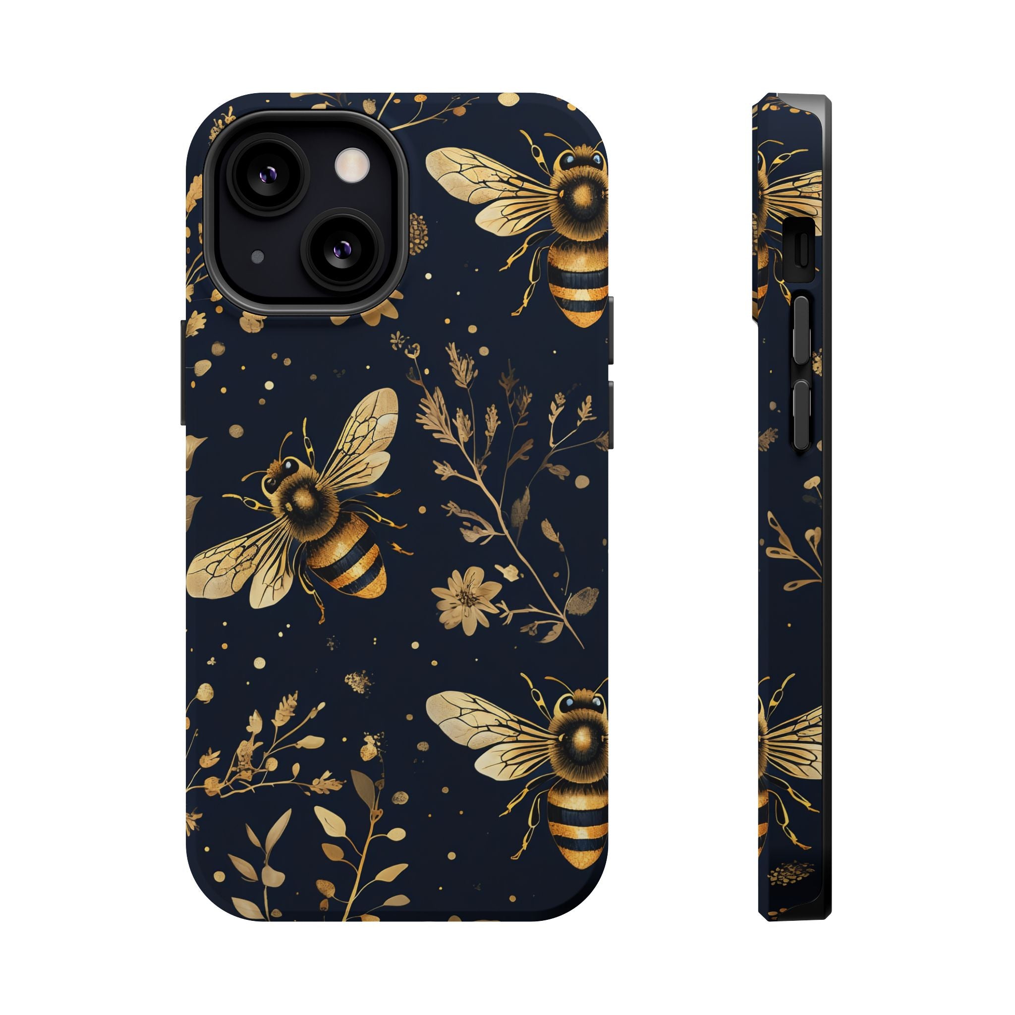 Golden Bee Phone Case — Vintage Honeybee MagSafe Tough Cover
