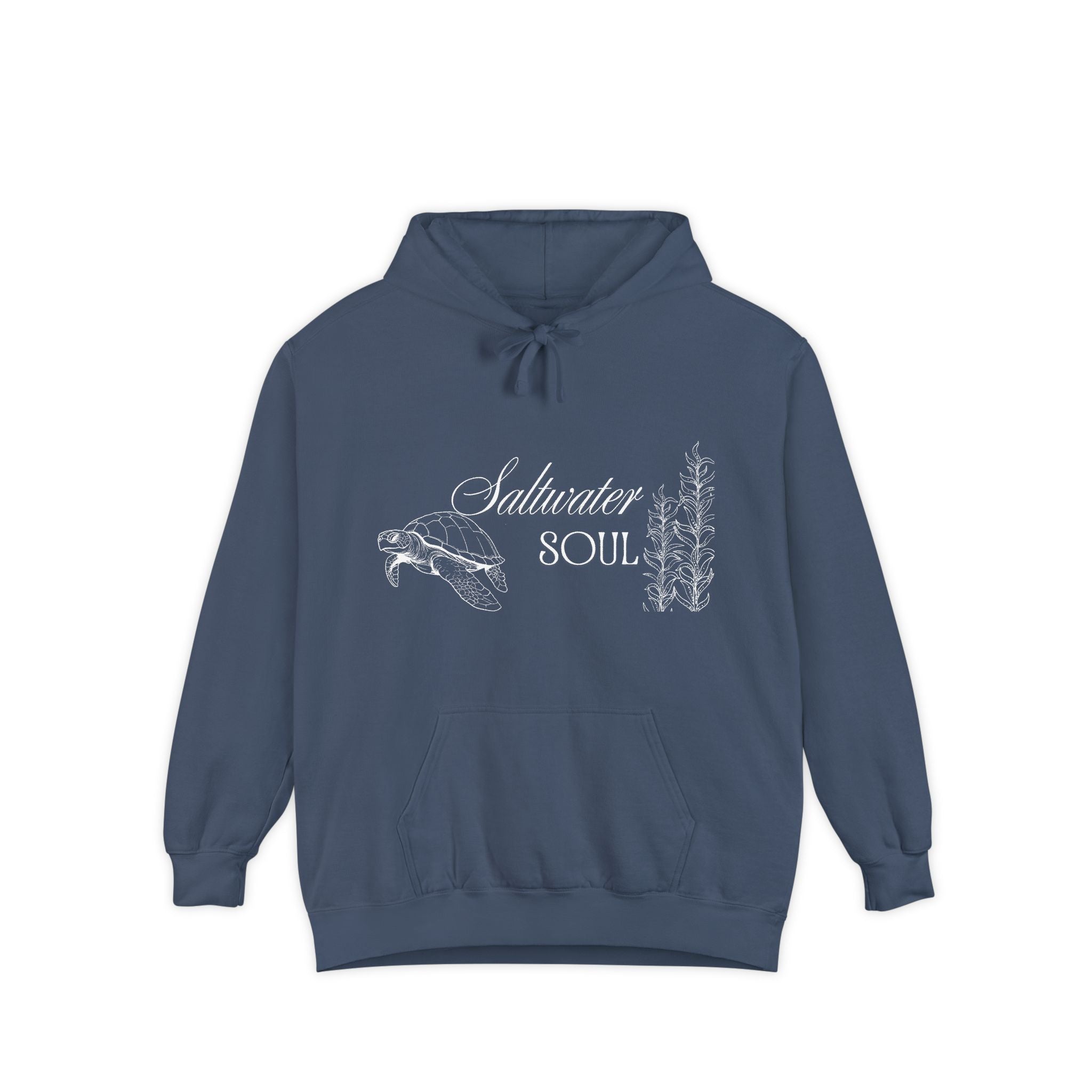 Saltwater Soul Hoodie — Garment-Dyed Coastal Pullover