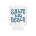 Salty Lil Beach Can Cooler | Beachy Retro Typography, Summer Barware