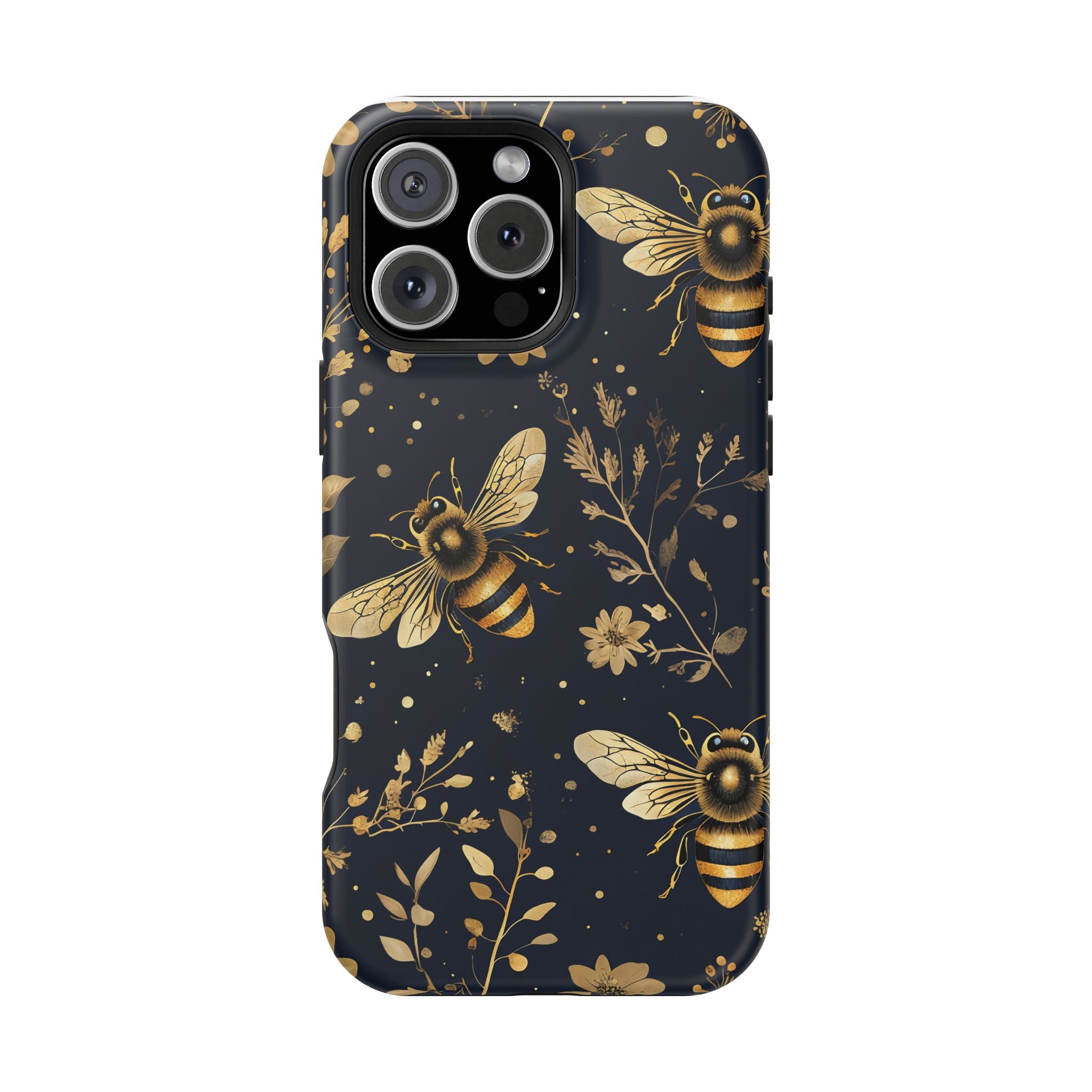 Golden Bee Phone Case — Vintage Honeybee MagSafe Tough Cover