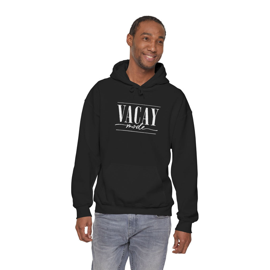 Vacay Mode Embroidered Hoodie — Vacation Travel Sweatshirt