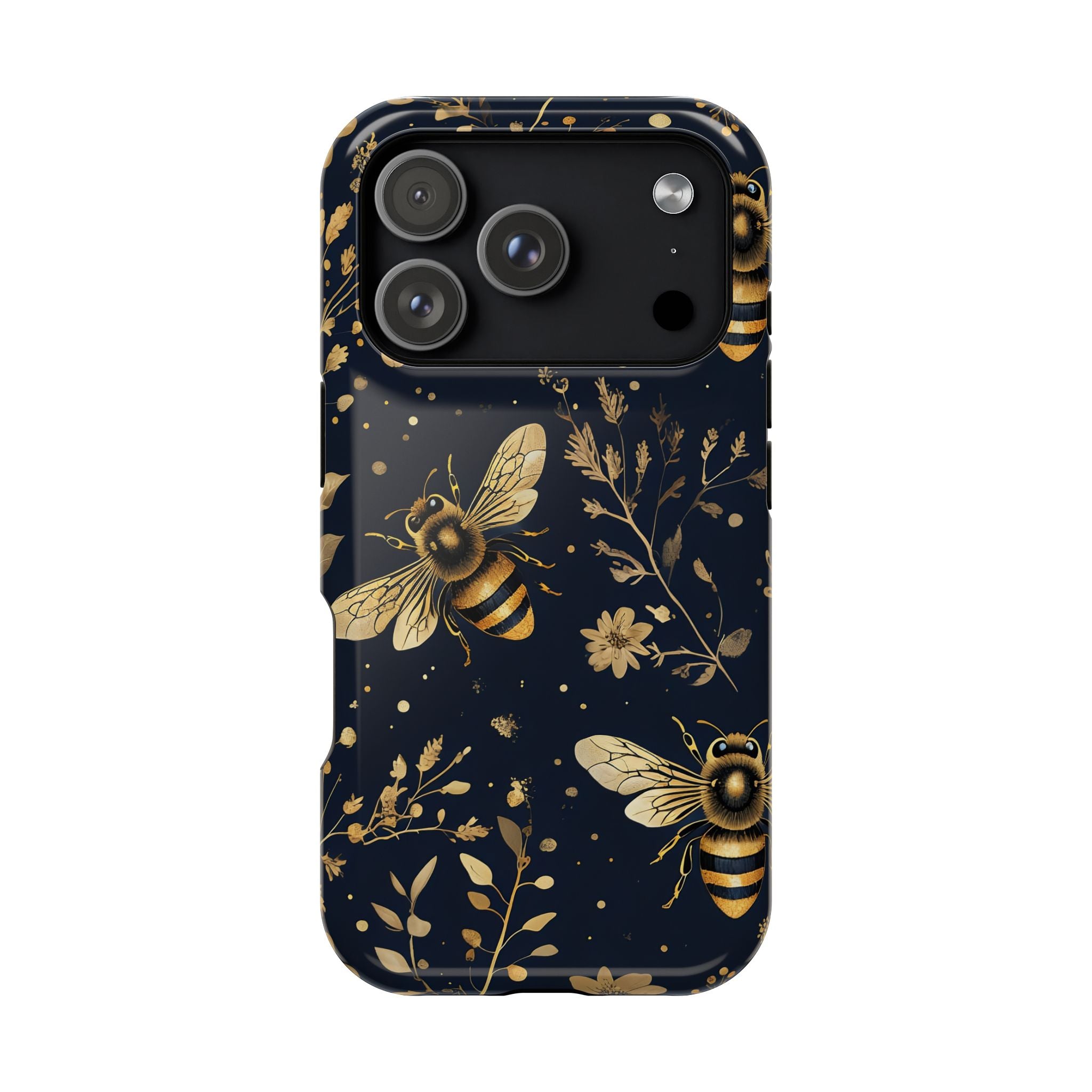 Golden Bee Phone Case — Vintage Honeybee MagSafe Tough Cover