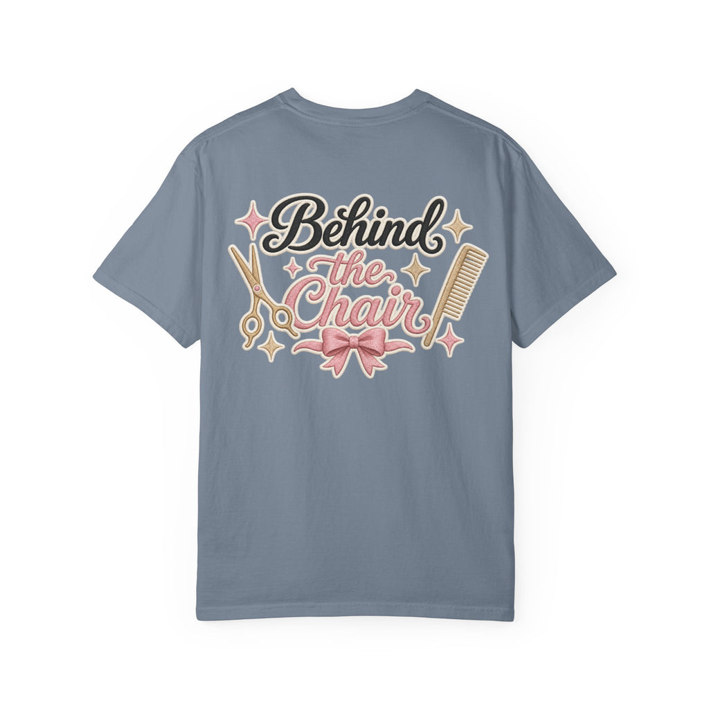 Personalizable Hairstylist Scissors and Comb T-shirt | Salon Girlie Aesthetic
