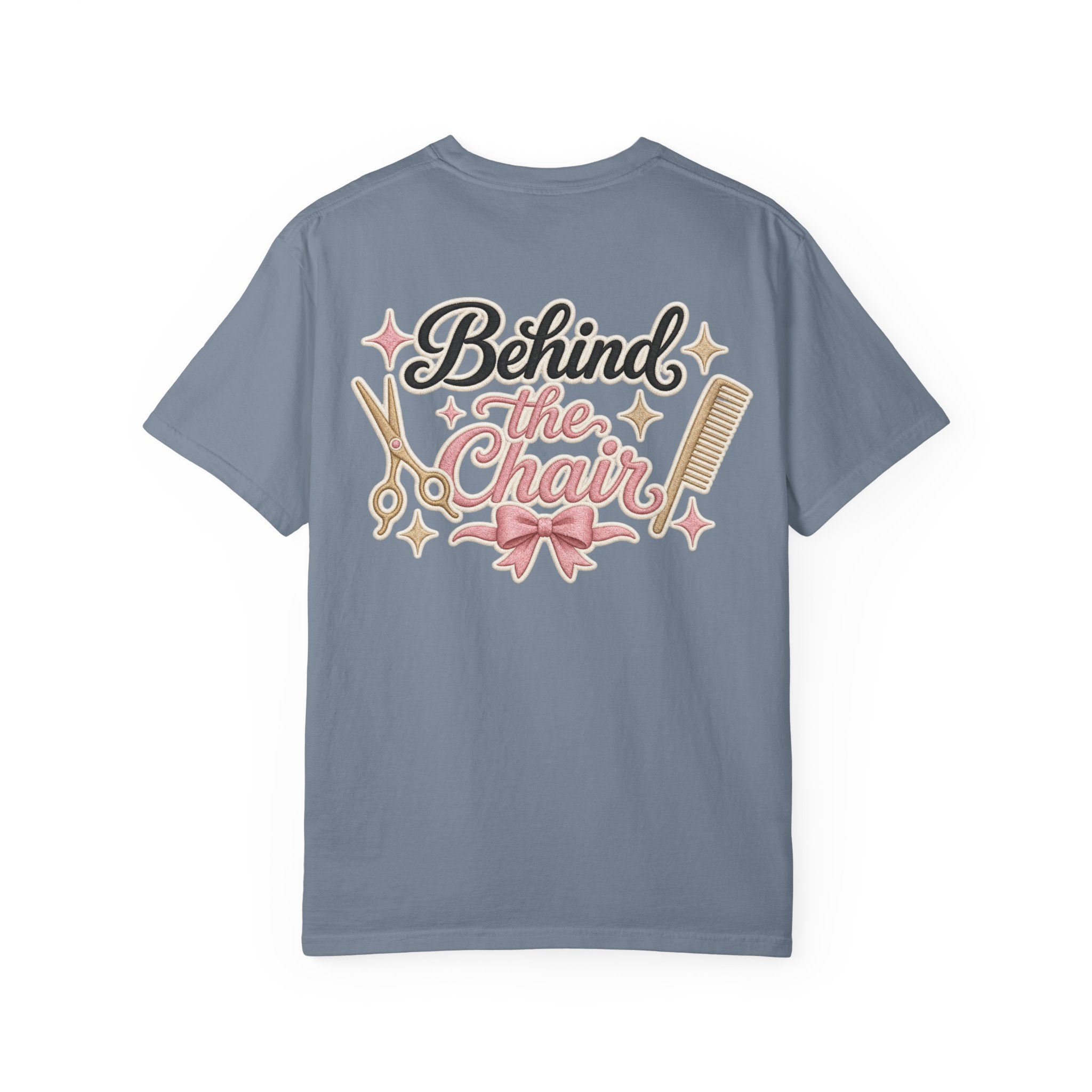 Personalizable Hairstylist Scissors and Comb T-shirt | Salon Girlie Aesthetic