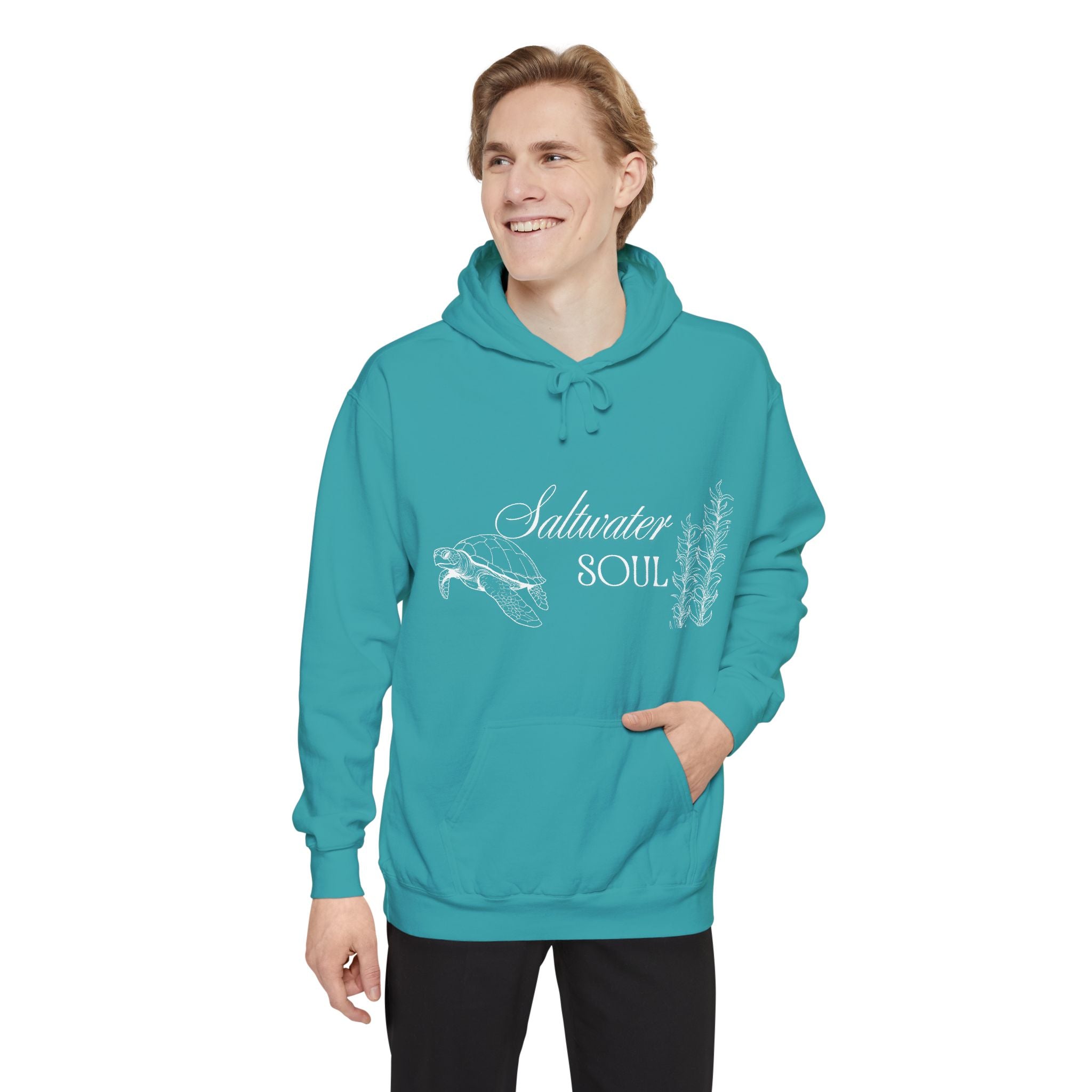 Saltwater Soul Hoodie — Garment-Dyed Coastal Pullover
