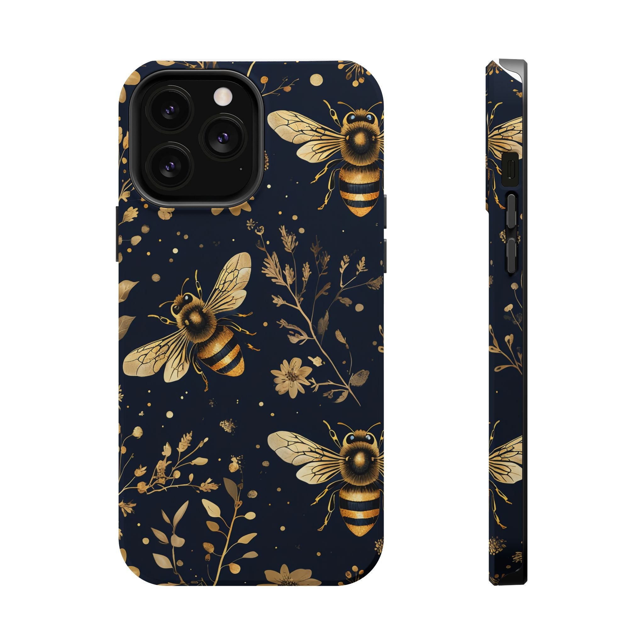 Golden Bee Phone Case — Vintage Honeybee MagSafe Tough Cover