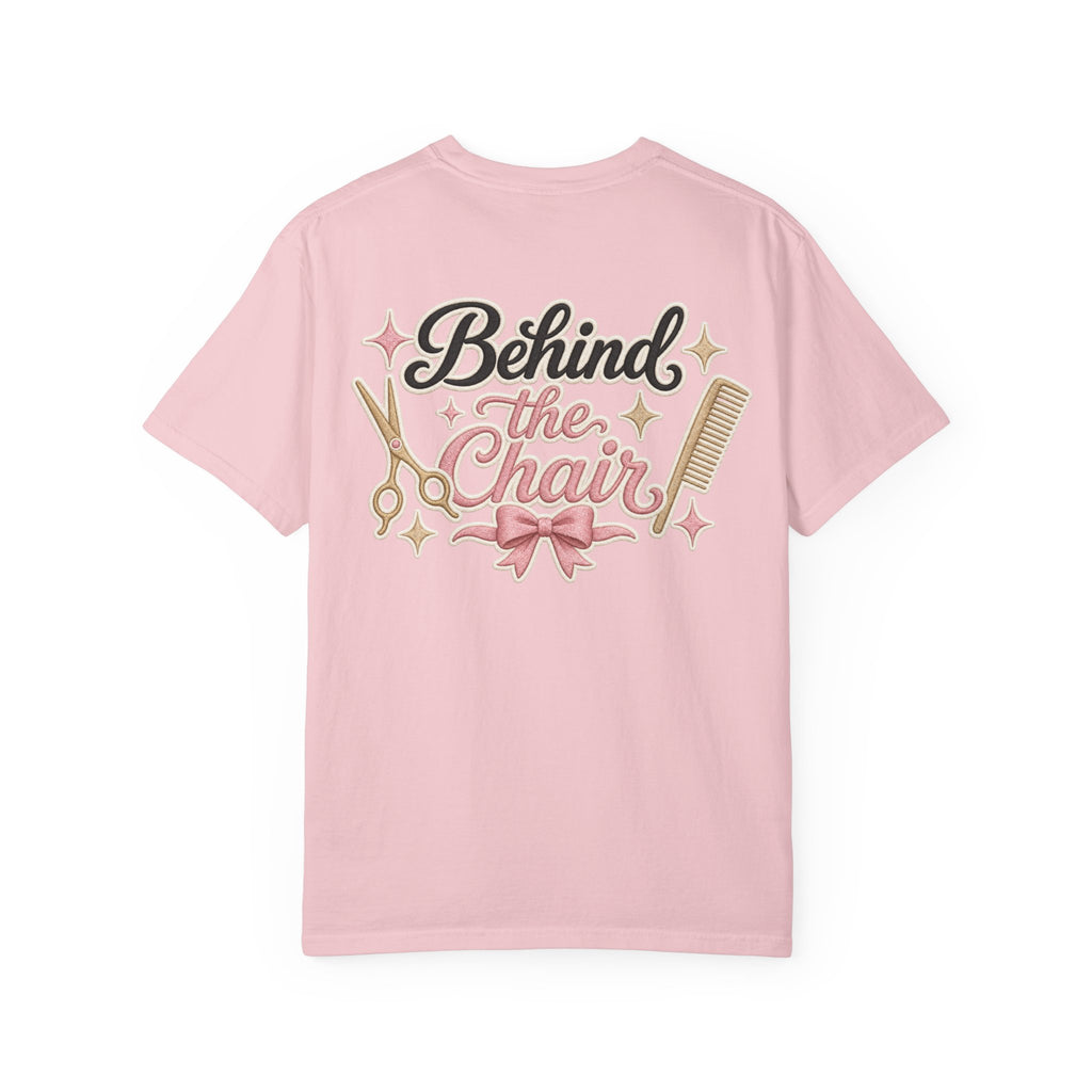 Personalizable Hairstylist Scissors and Comb T-shirt | Salon Girlie Aesthetic