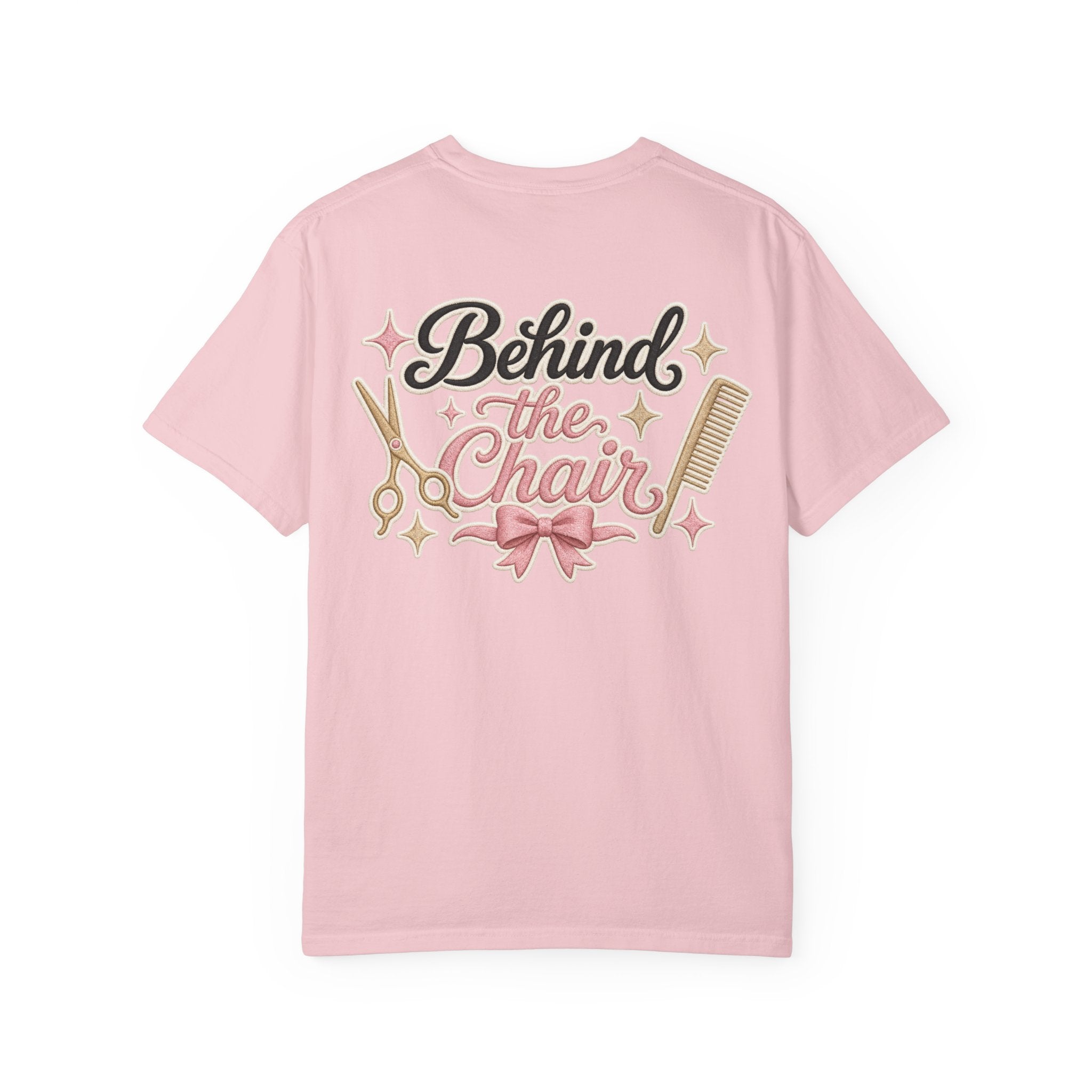 Personalizable Hairstylist Scissors and Comb T-shirt | Salon Girlie Aesthetic