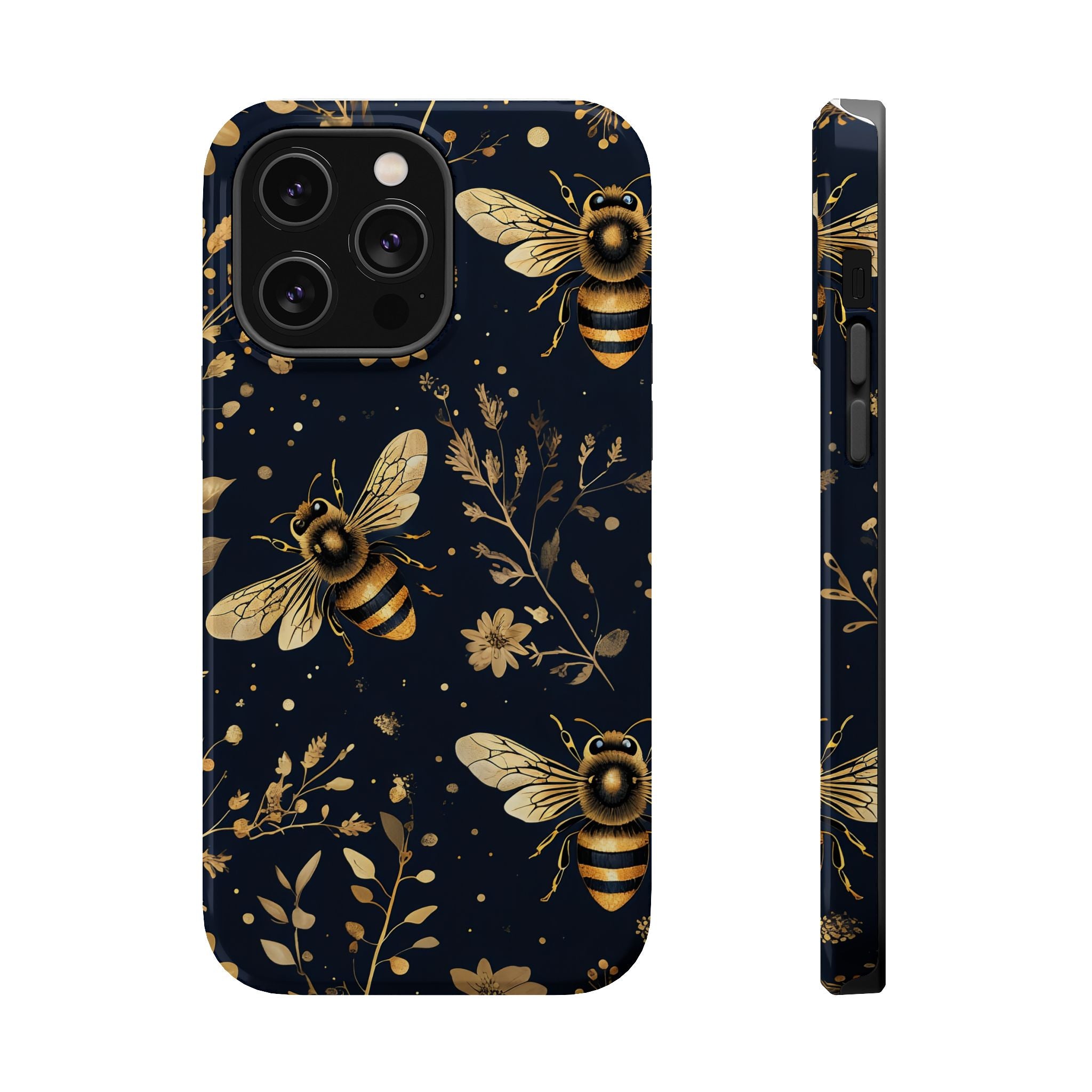 Golden Bee Phone Case — Vintage Honeybee MagSafe Tough Cover