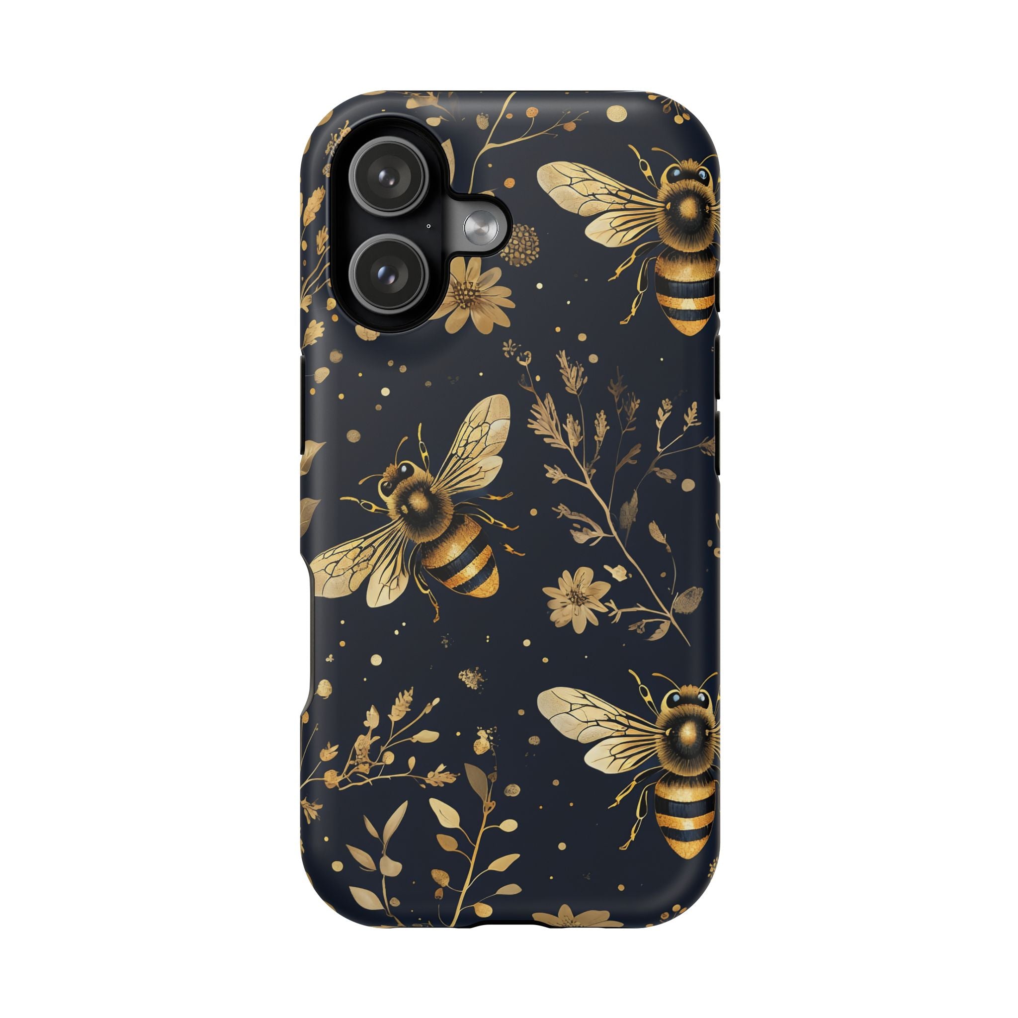 Golden Bee Phone Case — Vintage Honeybee MagSafe Tough Cover