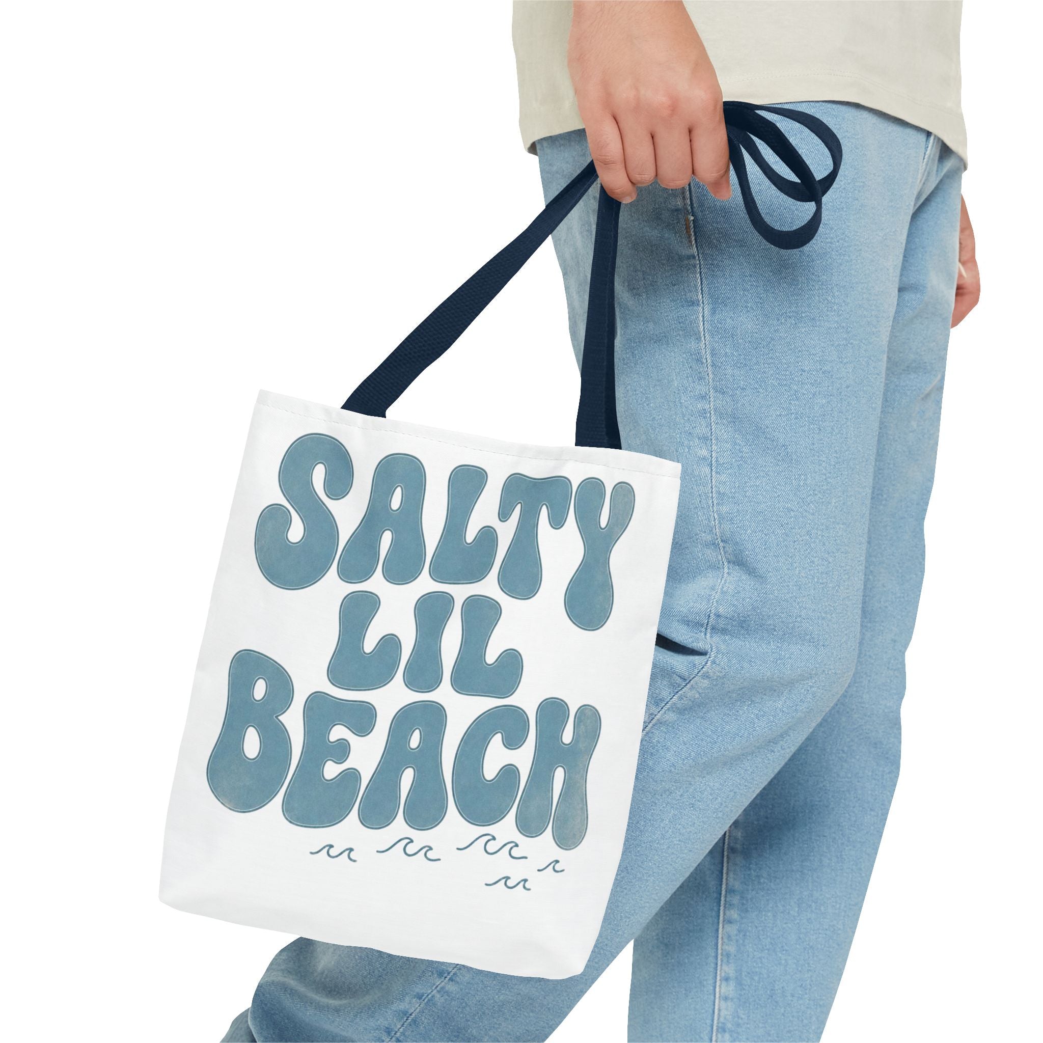 Salty Lil Beach Tote Bag | All-Over Print