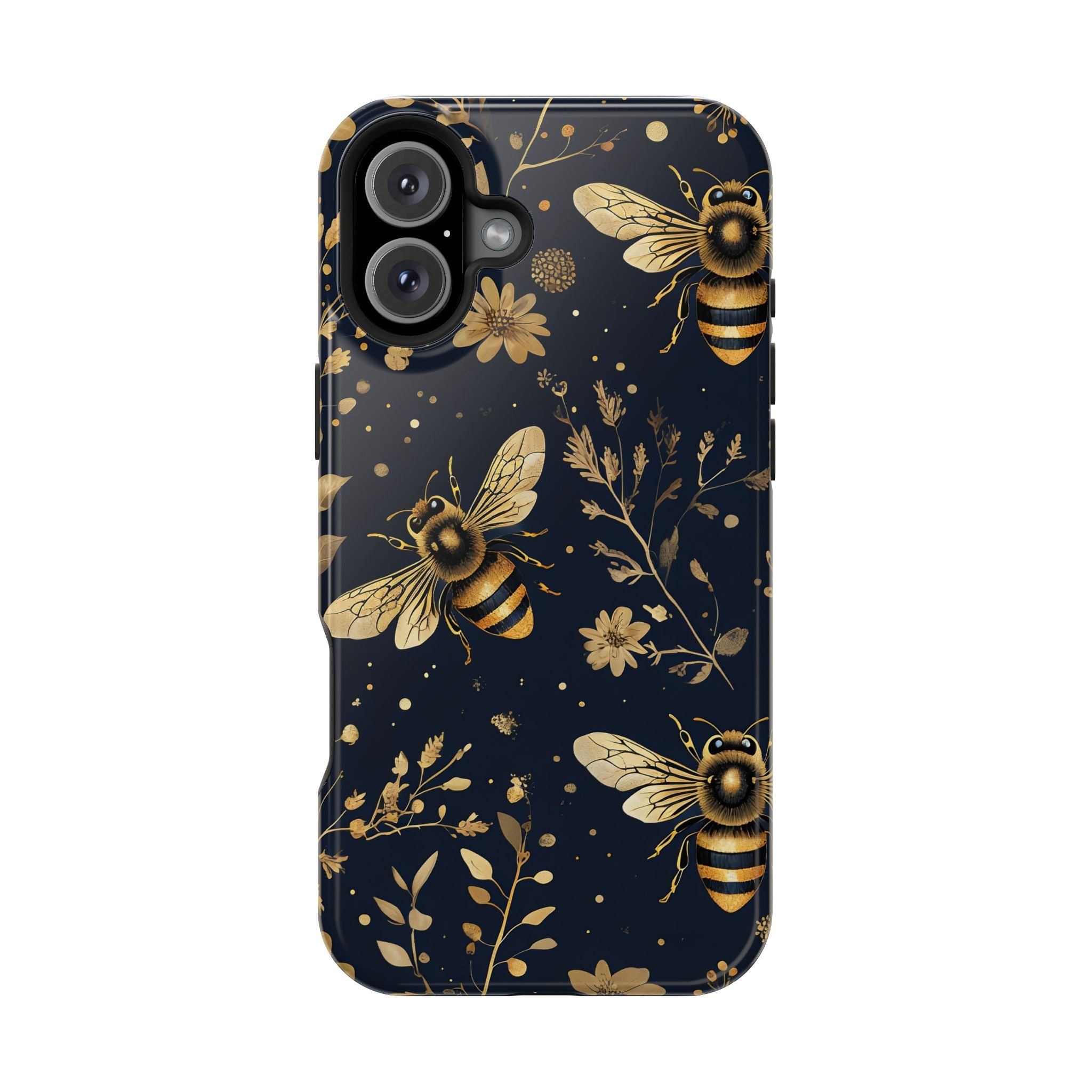 Golden Bee Phone Case — Vintage Honeybee MagSafe Tough Cover