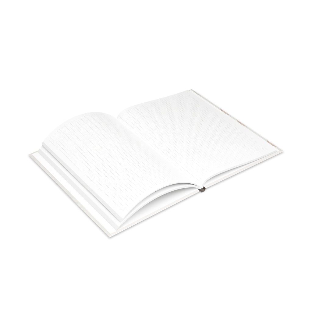 Created With a Purpose notebook | Hardcover Journal, Neutral Floral Design