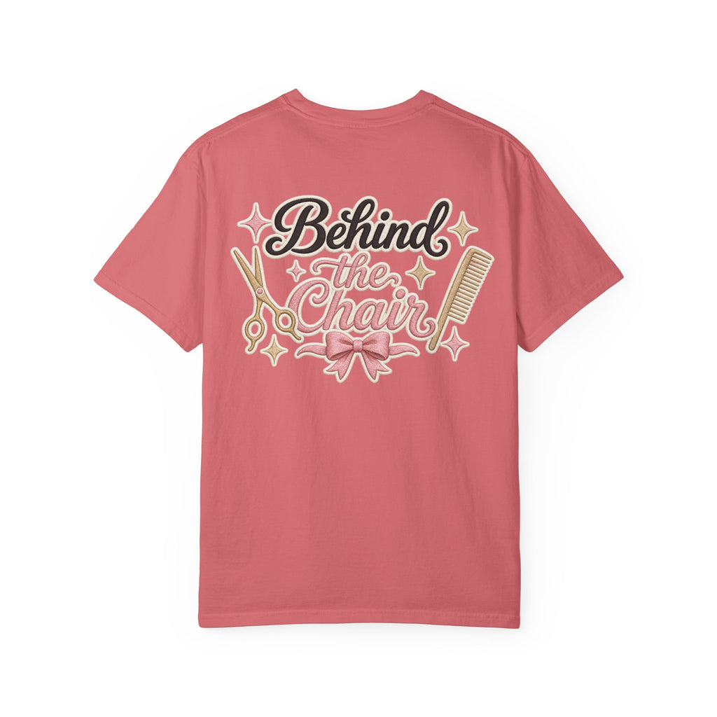 Personalizable Hairstylist Scissors and Comb T-shirt | Salon Girlie Aesthetic