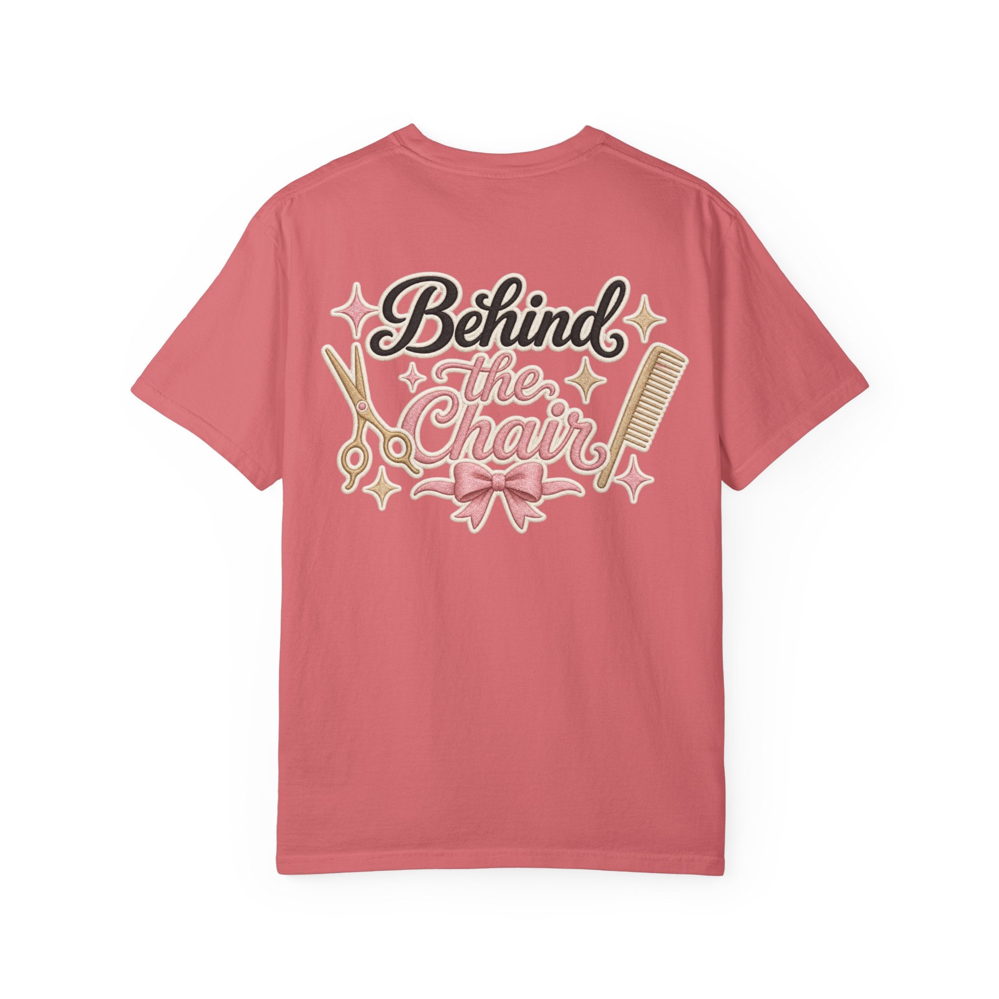Personalizable Hairstylist Scissors and Comb T-shirt | Salon Girlie Aesthetic